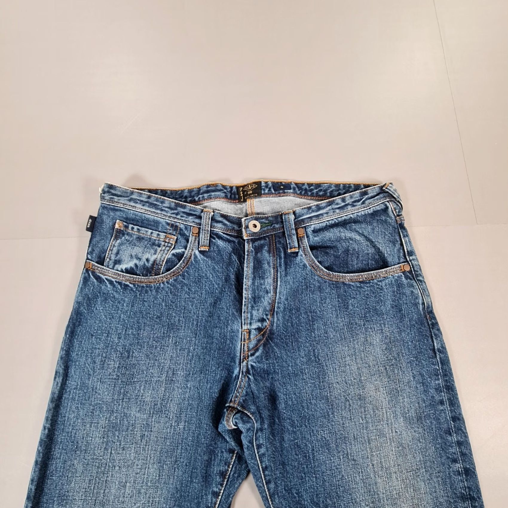 Paul Smith Paul Smith Jeans Blue Slim Straight Leg Denim Button Fly W32 L31 Men's Vintage No Pattern 5-Pocket Size US 32 / EU 48 - 2 Thumbnail