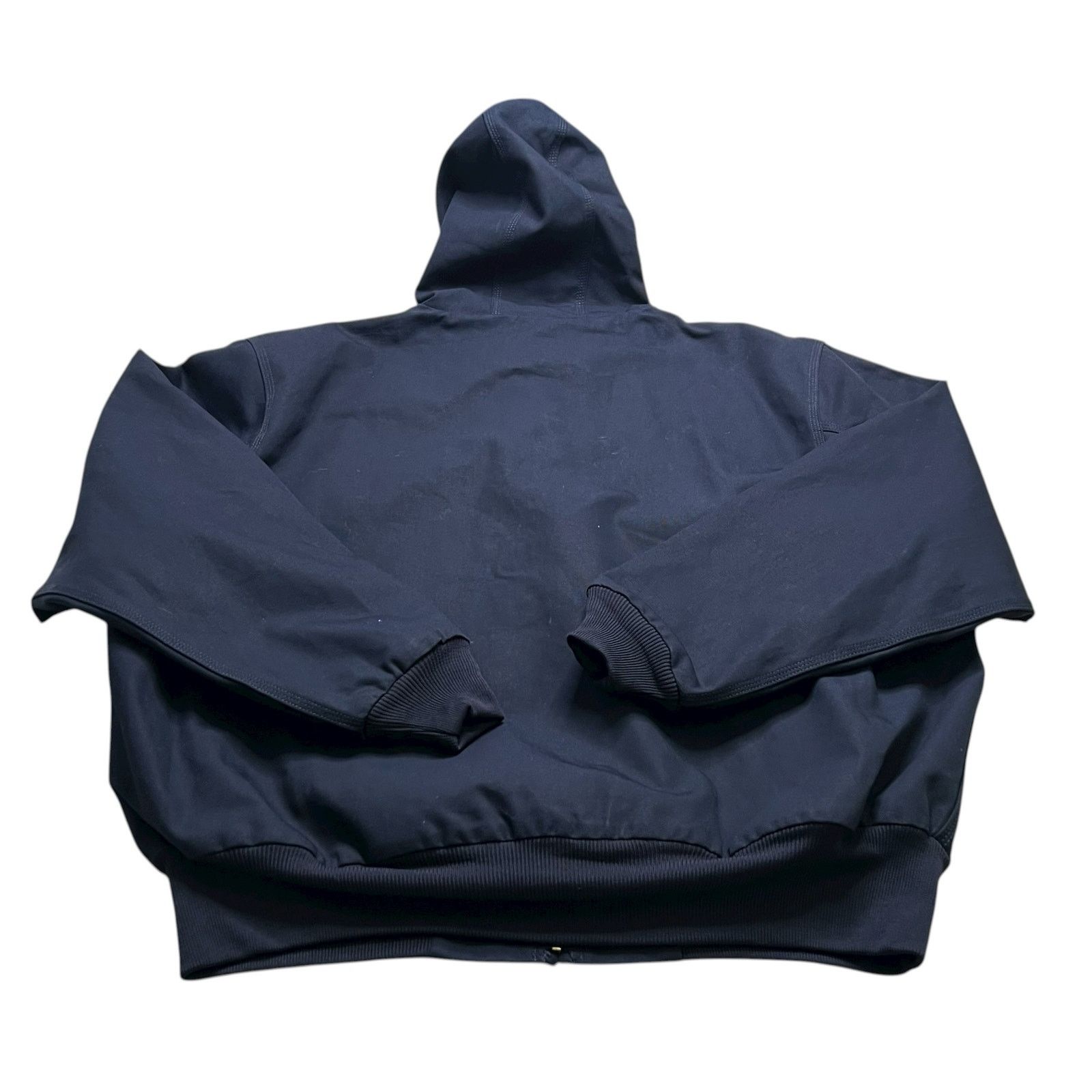 Carhartt Carhartt Loose Fit Duck Hooded Work Jacket 2XL Navy Blue Size US XXL / EU 58 / 5 - 8 Thumbnail