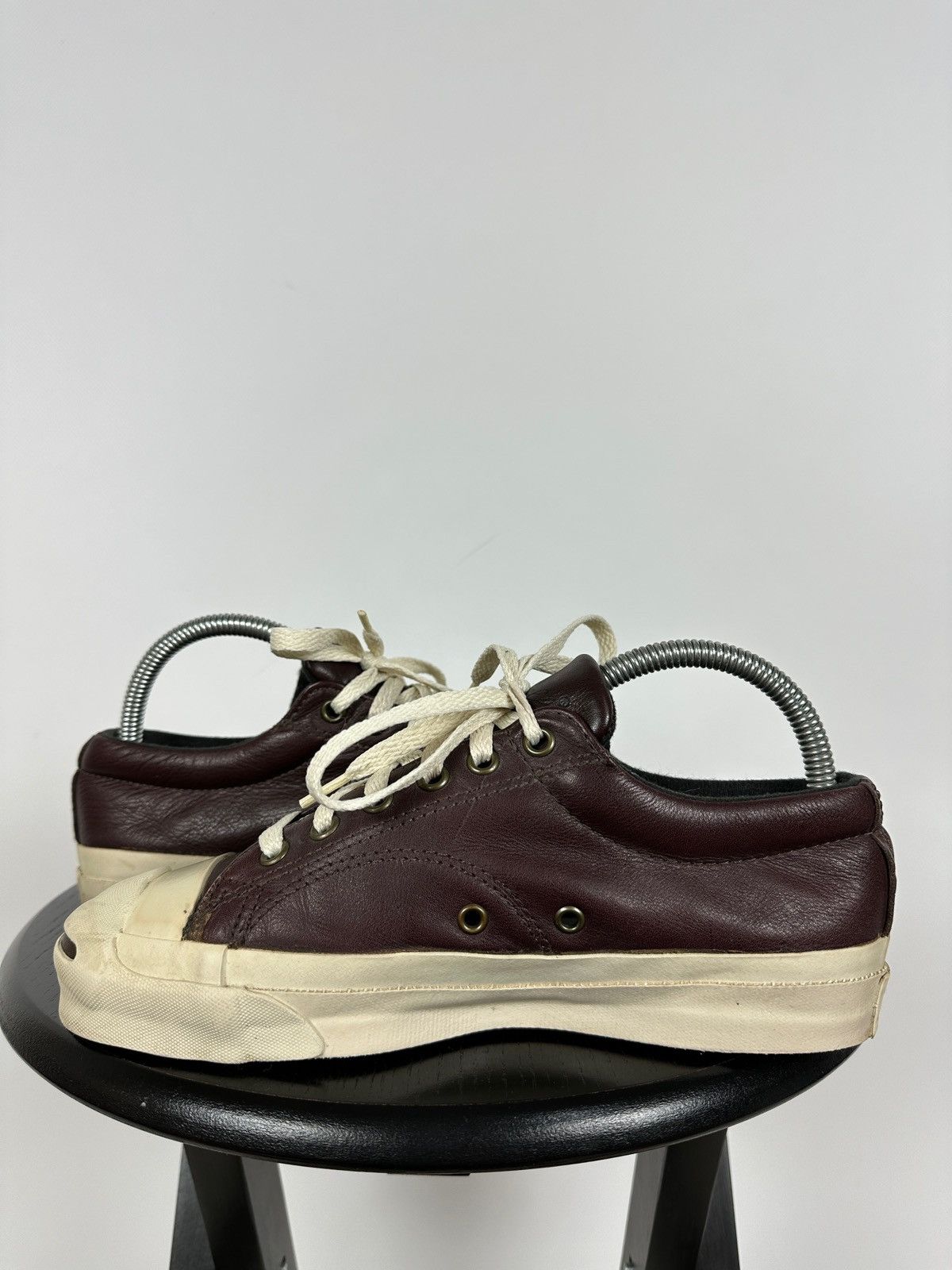 Converse Vintage Converse Jack Purcell Leather Made In USA Sneakers Size US 5.5 / EU 38 - 10 Thumbnail