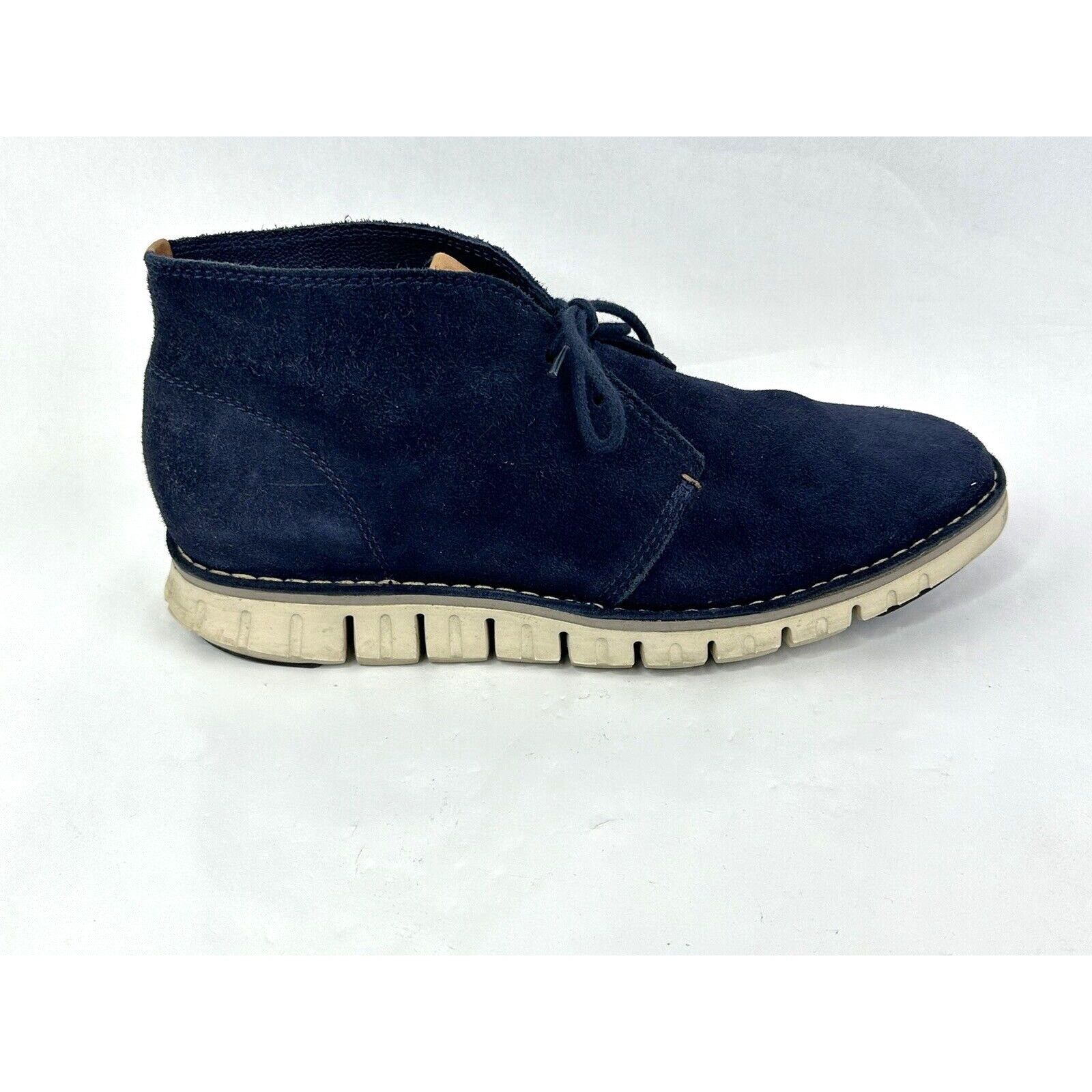 Cole Haan Cole Haan ZeroGrand Chukka Boots Mens Size 10 Blue Suede Shoes Grailed