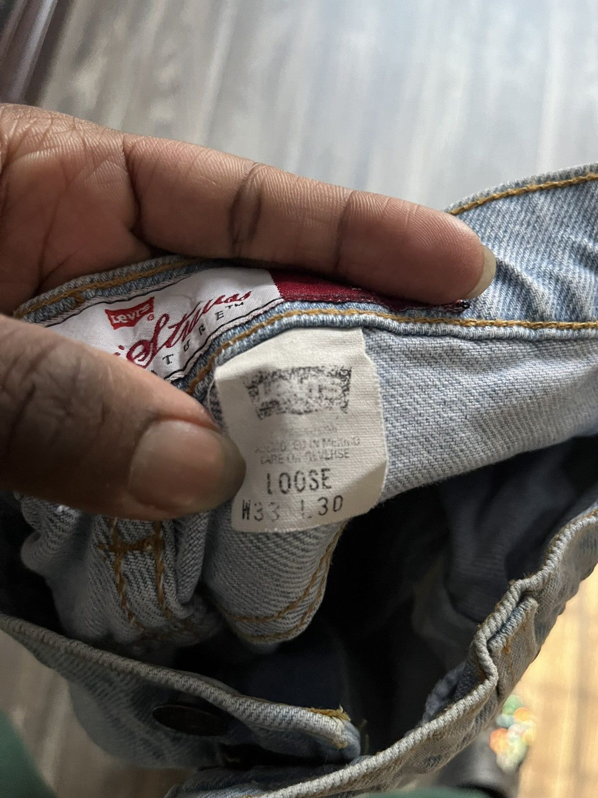 Levi's Vintage 90s Levis 545 Loose Fit Bronze Tab Jeans Size US 32 / EU 48 - 3 Thumbnail