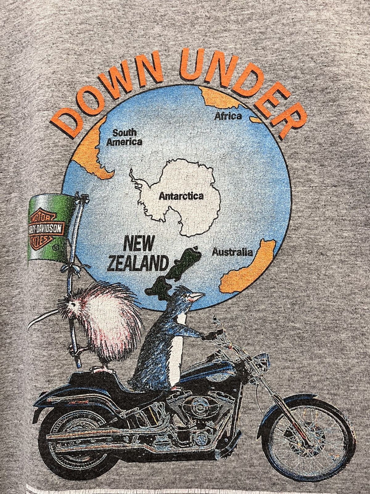 Harley Davidson Vintage 2000’s Harley Davidson New Zealand T-shirt Size US XL / EU 56 / 4 - 8 Thumbnail