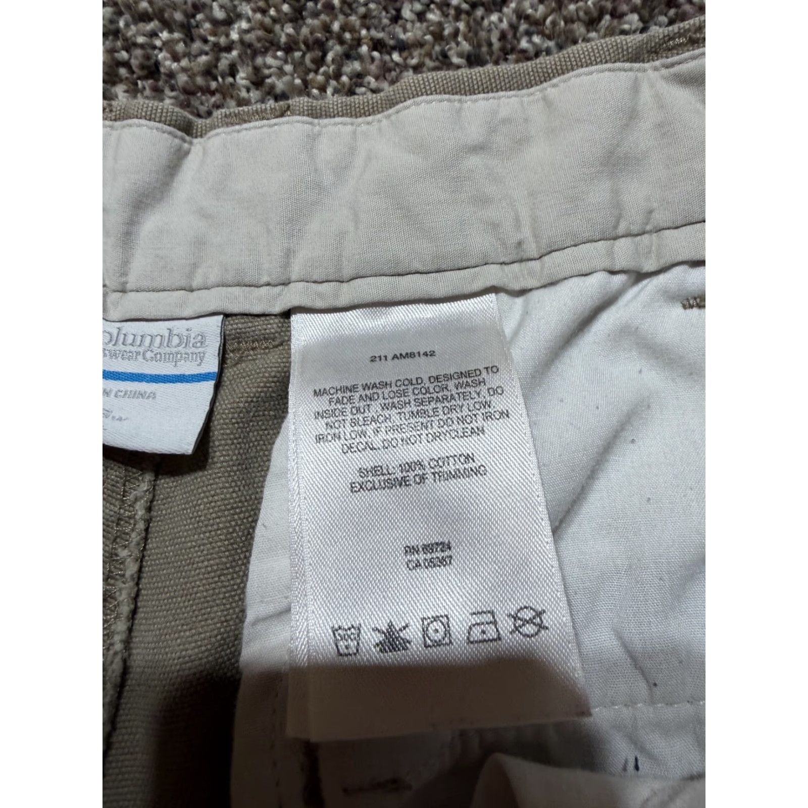 Vintage VINTAGE Columbia Mens Pants Size 36 Tan Dress Casual 36X32 Side Zip Pocket Size US 36 / EU 52 - 5 Thumbnail
