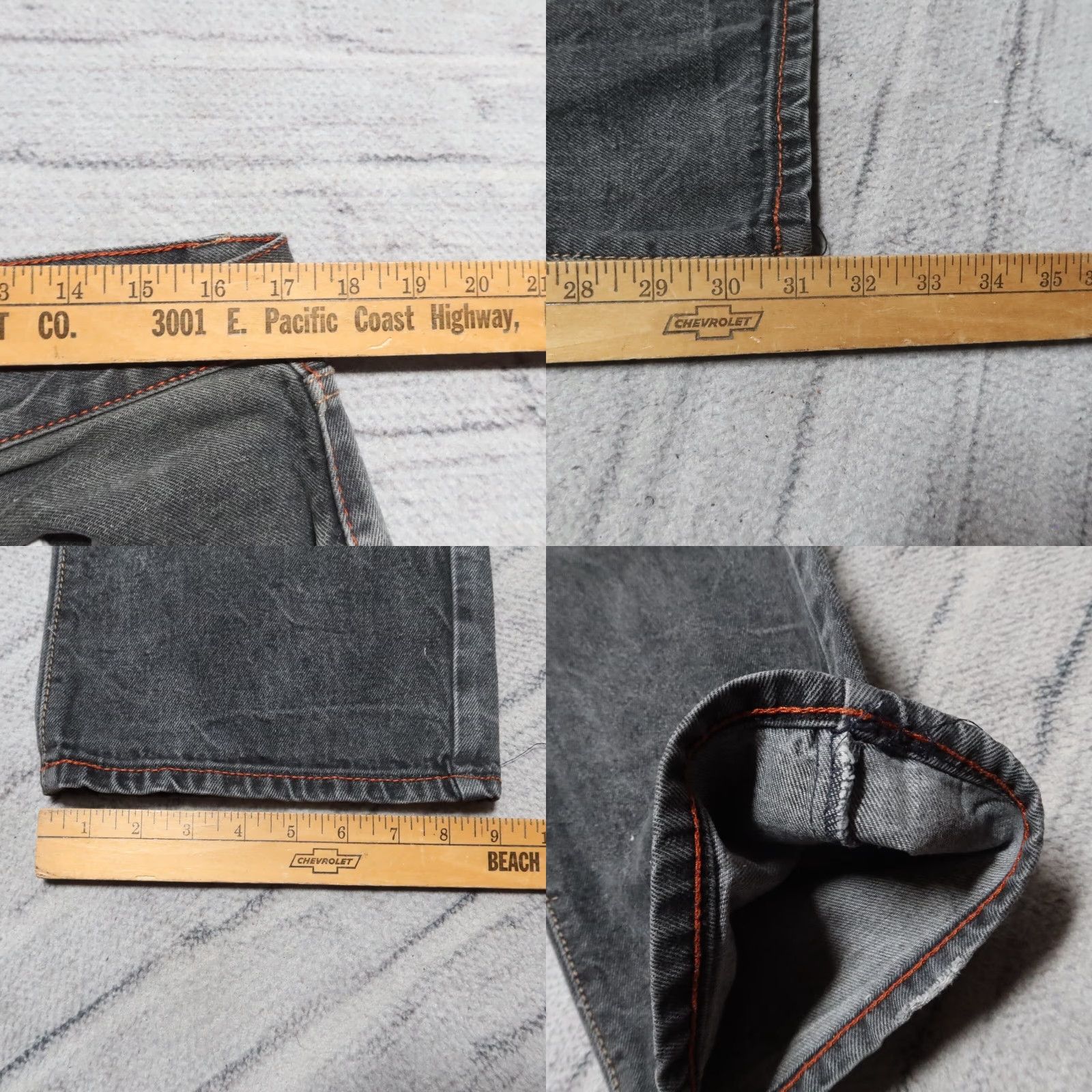 Ed Hardy Ed Hardy Jeans by Christian Audigier Big Logo Denim Jeans Mens 34x31 Black Baggy Vintage Skull Roses Size US 34 / EU 50 - 8 Thumbnail