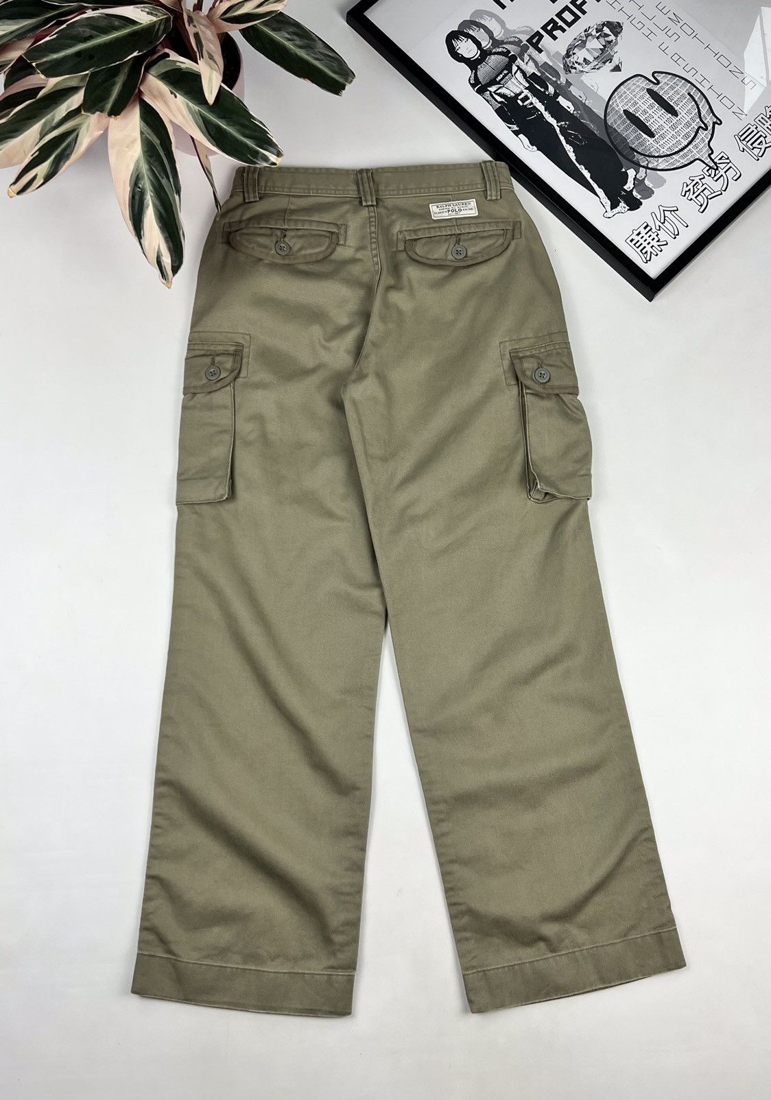 Polo Ralph Lauren × Vintage Polo Ralph Lauren Military Cargo Trousers Pant Size US 26 / EU 42 - 7 Thumbnail