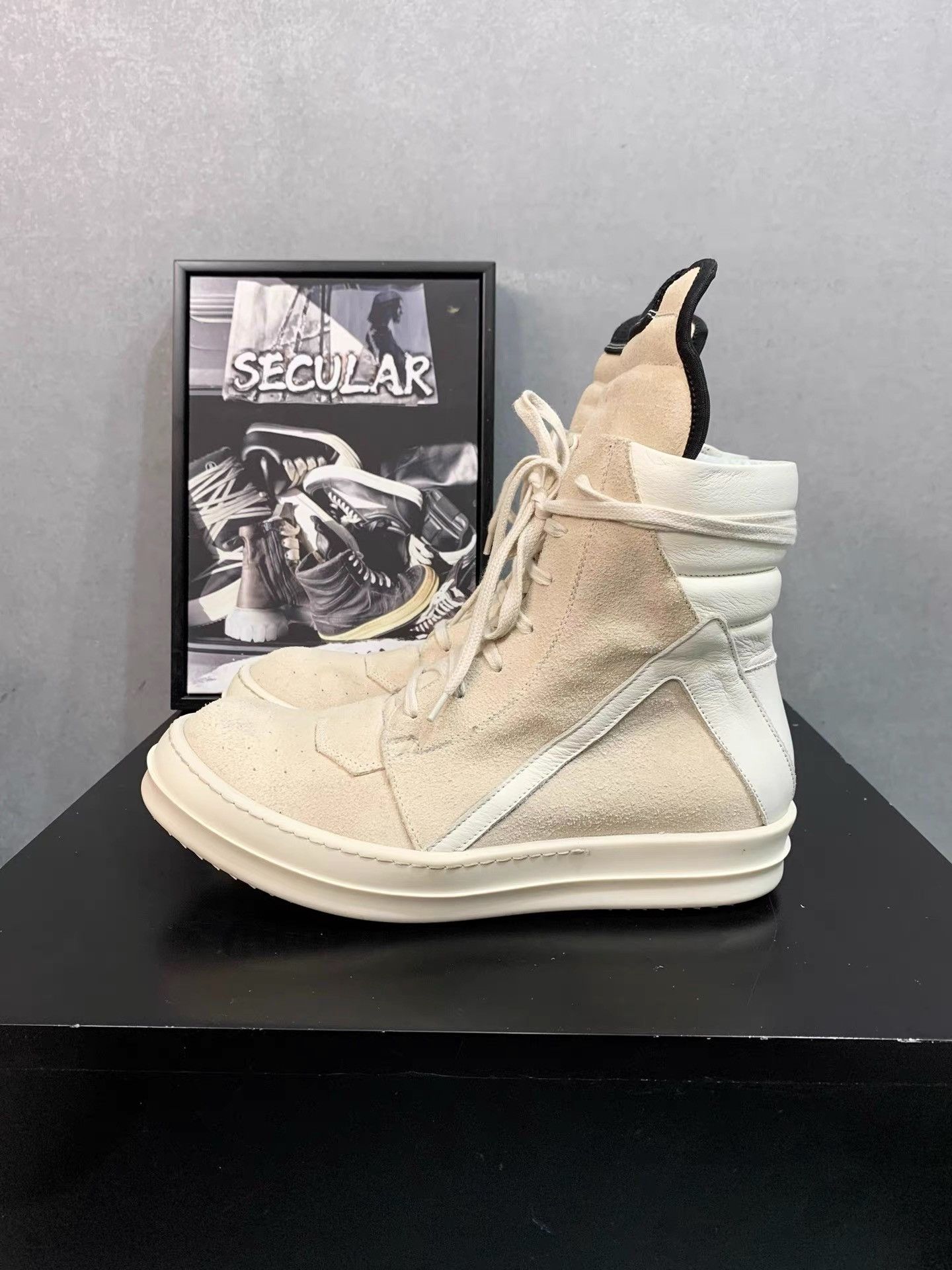 Rick Owens Rick Owens Wheat Color Inverted Triangle Shoes K34 Size US 8 / IT 38 - 2 Thumbnail