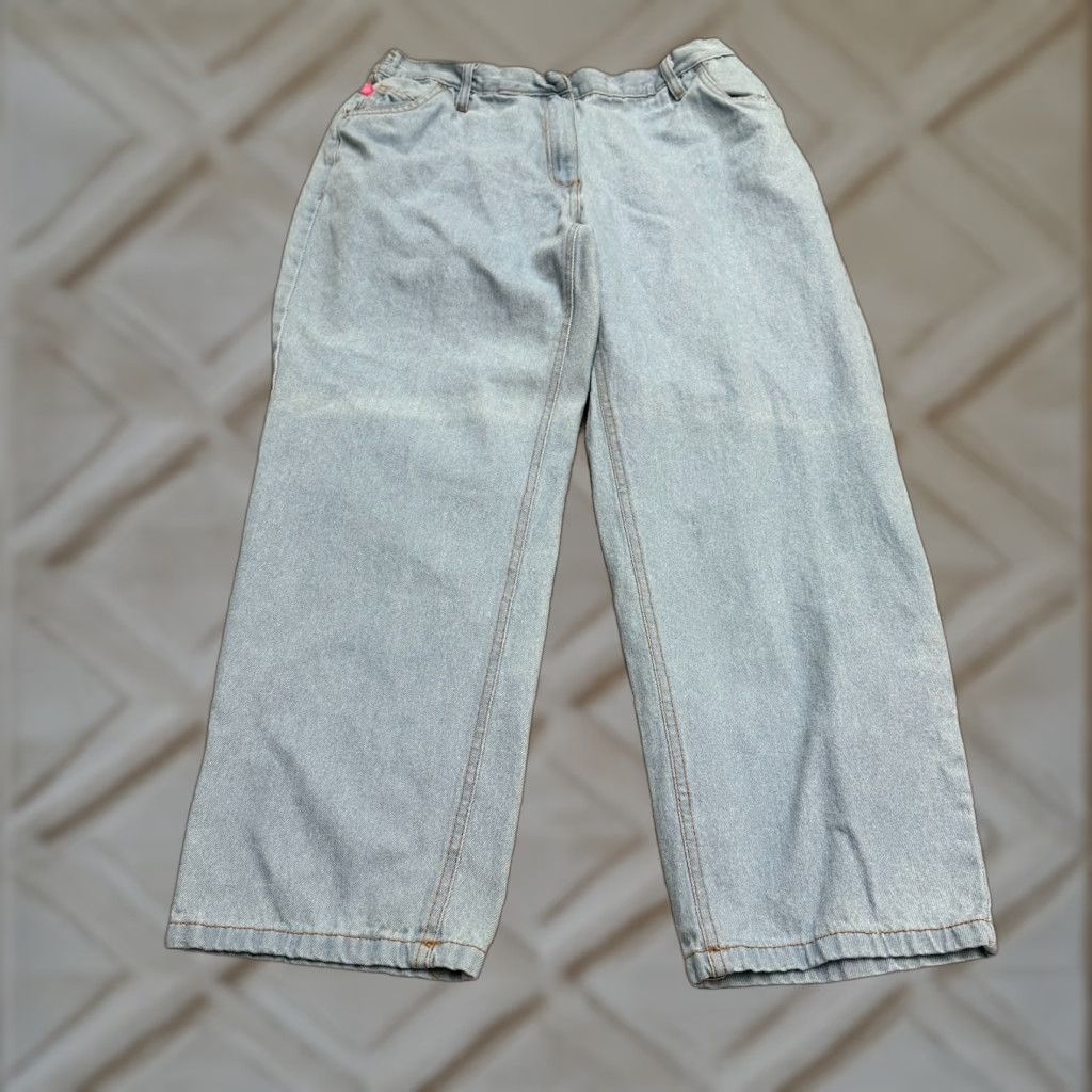Vintage Woman Within Jeans Womens 16WP Blue Elastic Waist Casual 32x27 Size 40" / US 18 - 1 Thumbnail