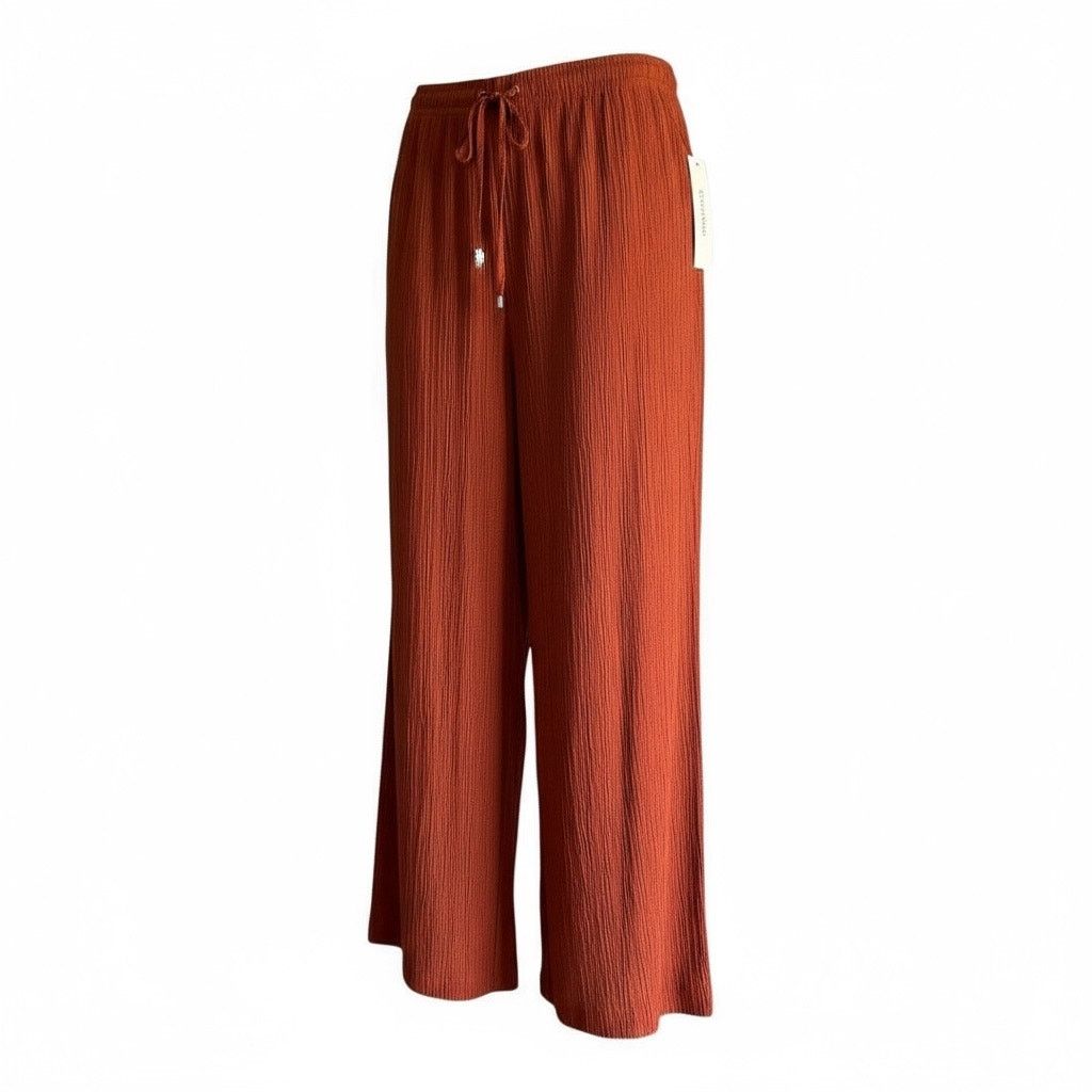 Calvin Klein Calvin Klein crinkle drawstring wide leg pants NWT size XL Size 38" / US 16 / IT 52 - 3 Thumbnail
