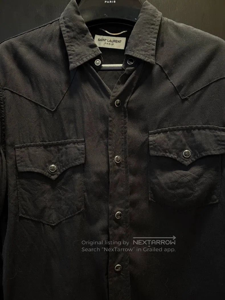 Saint Laurent Paris Saint Laurent Basic Denim Shirt. Size US S / EU 44-46 / 1 - 6 Thumbnail