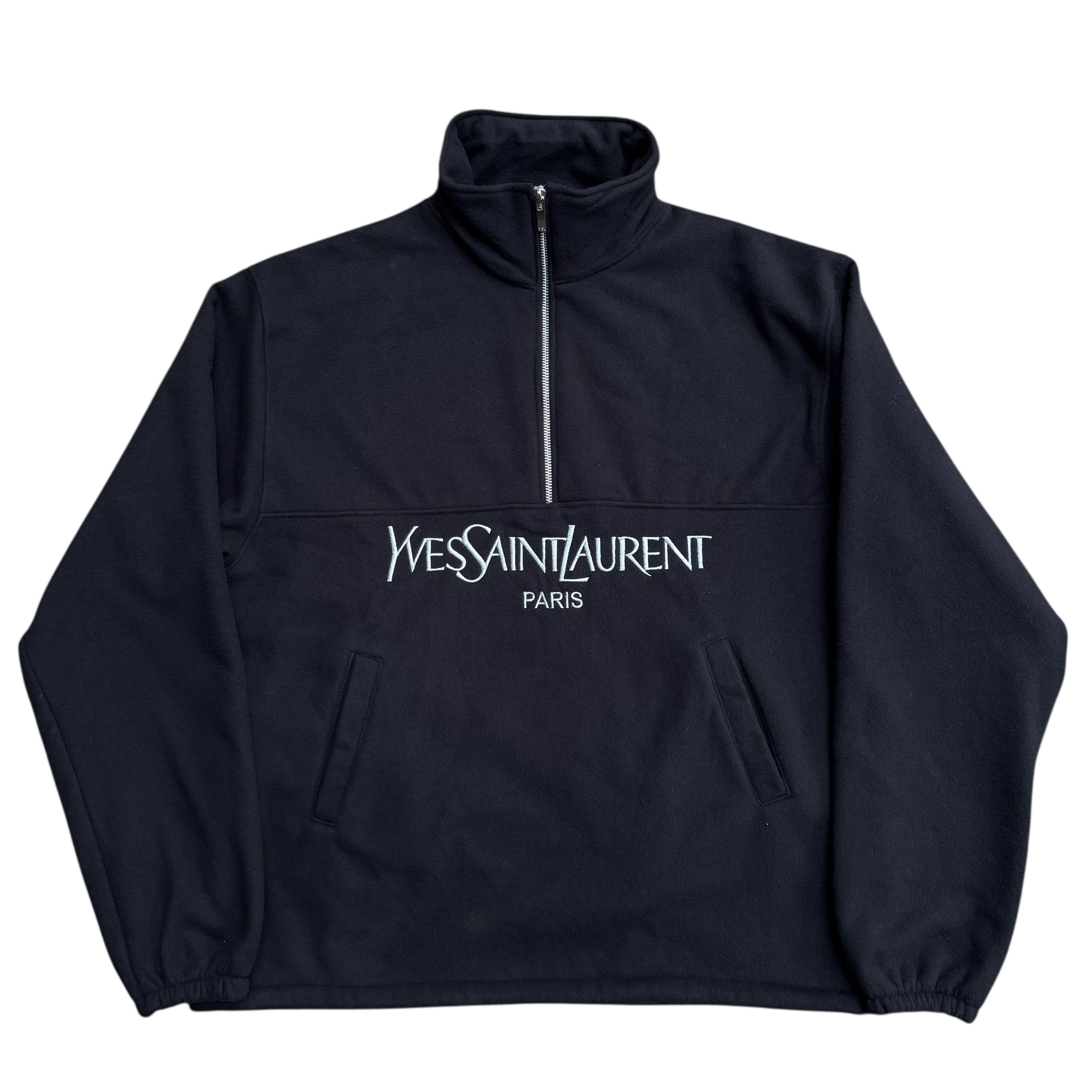 Yves Saint Laurent Vintage Yves Saint Laurent Half Zip Jacket Size US L / EU 52-54 / 3 - 2 Thumbnail