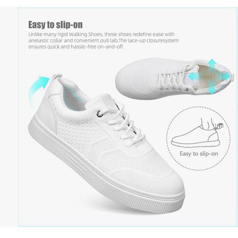 The Unbranded Brand Platform Walking Slip Ons Breathable Mesh Memory Foam SIZE 5 Size US 5 / IT 35 - 3 Thumbnail