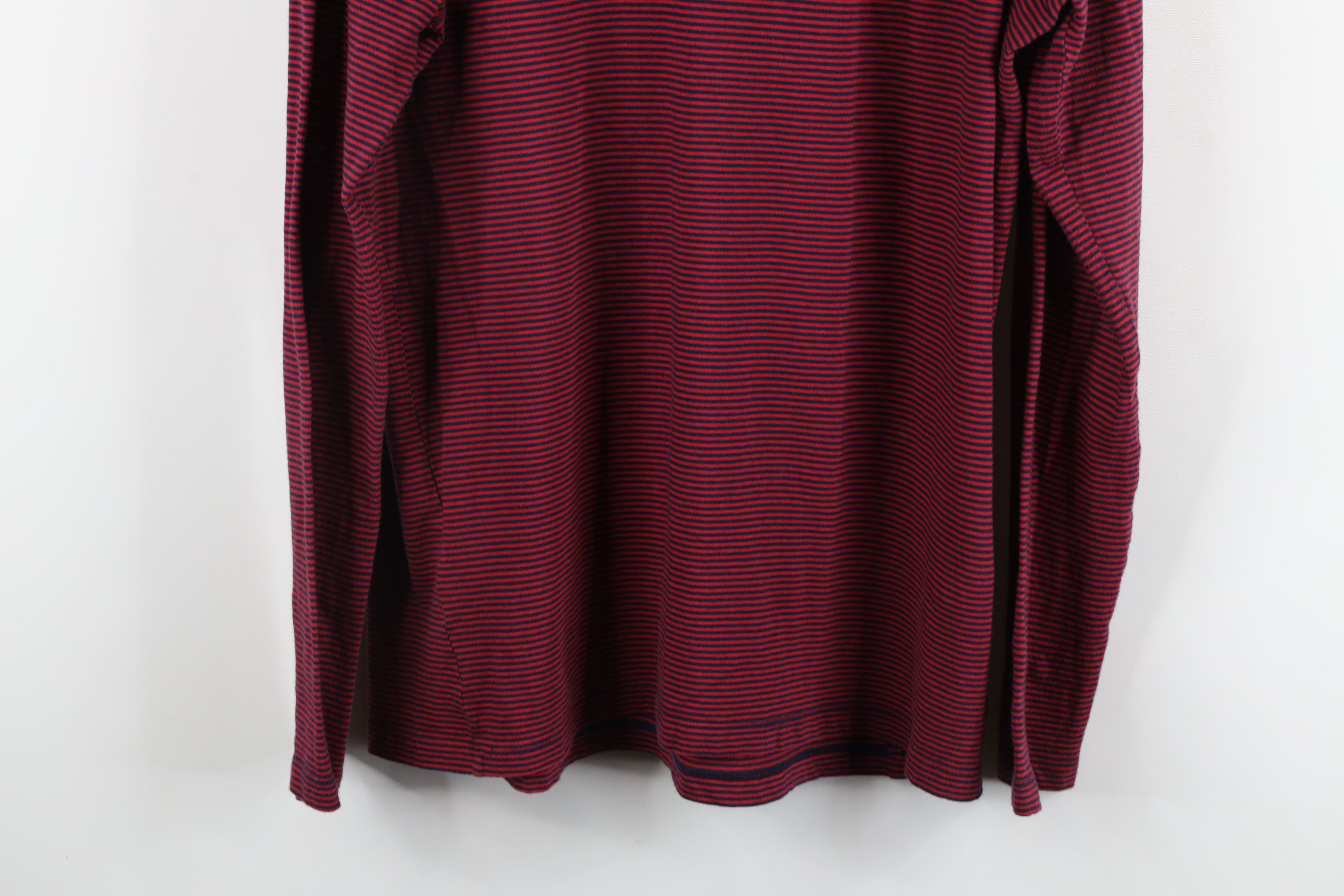 J.Crew × Vintage J Crew Lightweight Striped Long Sleeve Turtleneck T-Shirt Size XL / US 12-14 / IT 48-50 - 8 Thumbnail