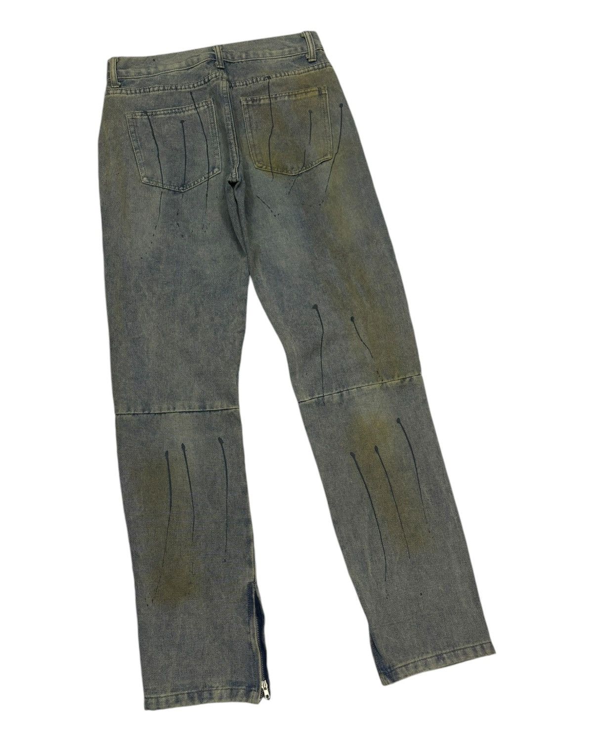 Japanese Brand VINTAGE JAPANESE RICK OWENS STYLE DISTRESSED DENIM JEANS Size US 30 / EU 46 - 4 Thumbnail