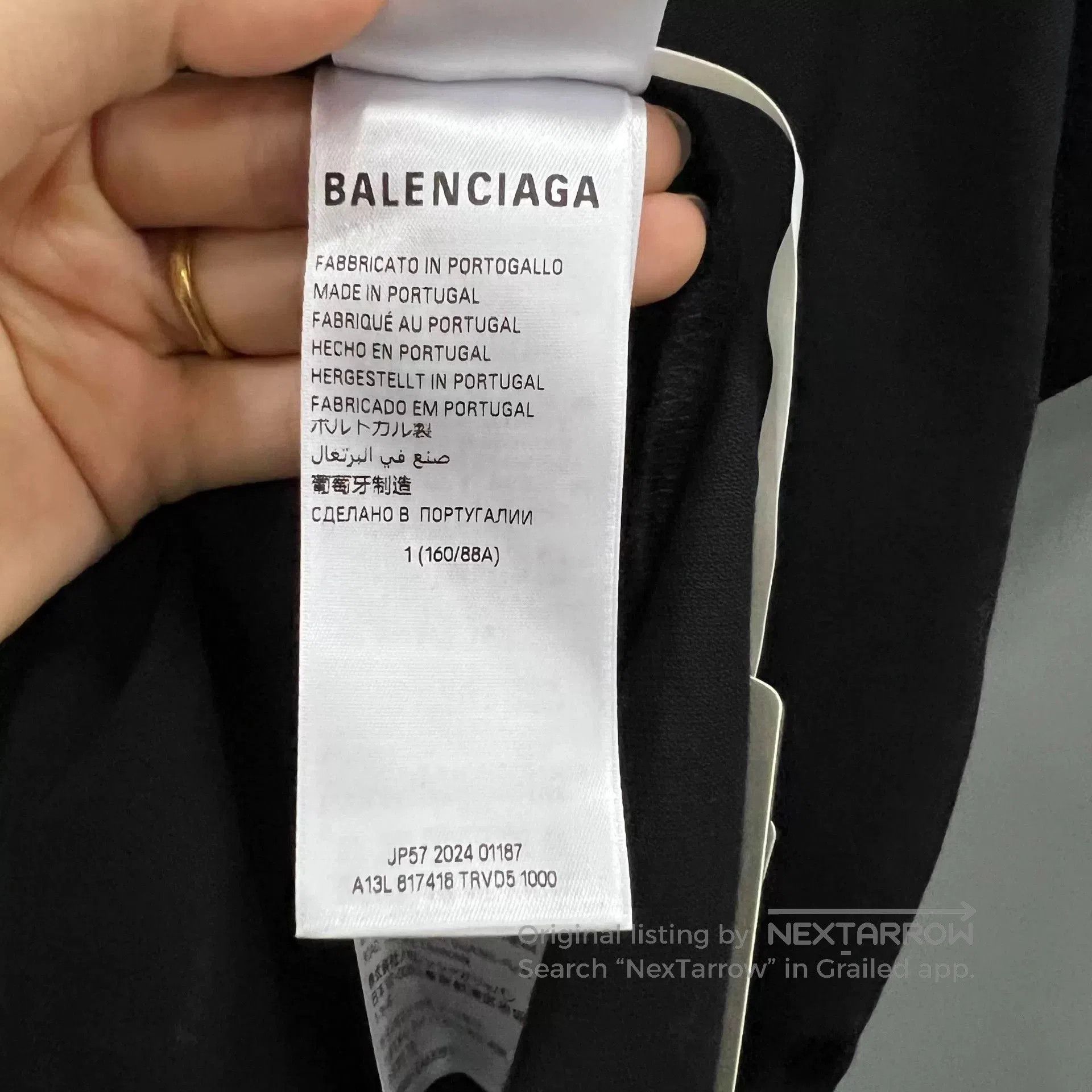 Balenciaga Balenciaga Black Embroidered Polo Shirt. Size US M / EU 48-50 / 2 - 5 Thumbnail