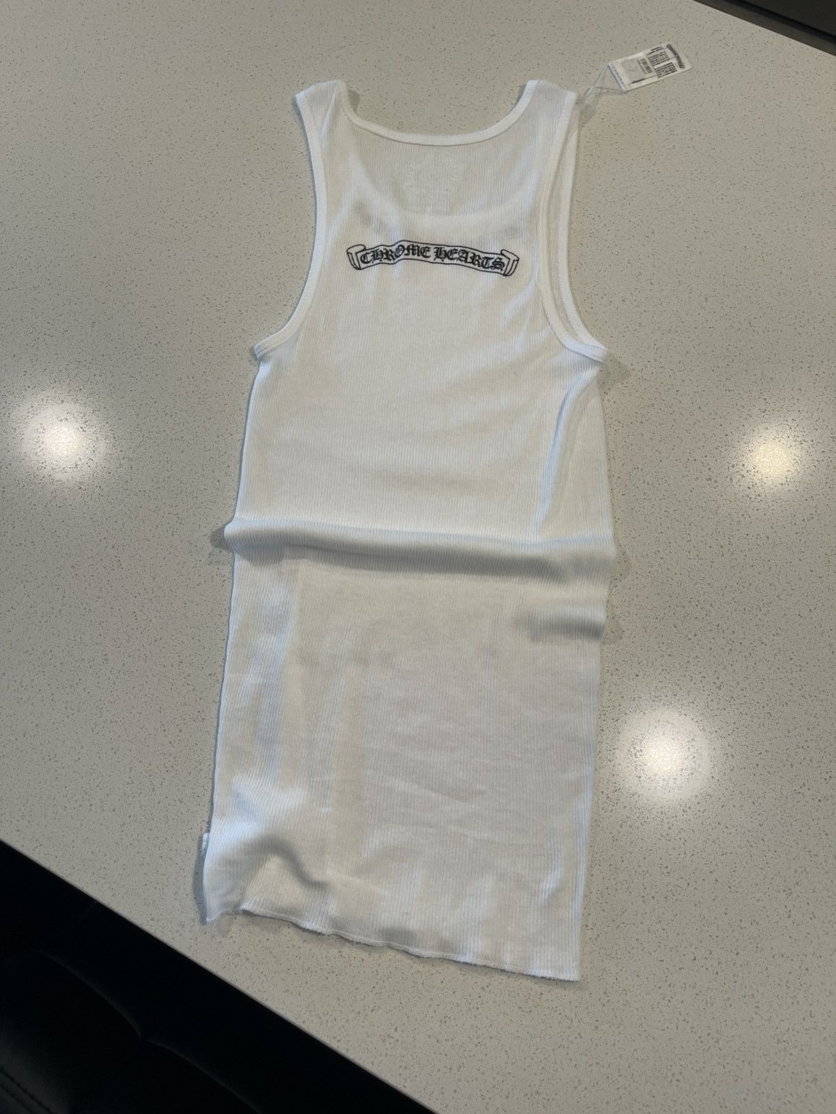 Chrome Hearts Chrome Hearts Scroll Logo White Tank Size US S / EU 44-46 / 1 - 5 Thumbnail