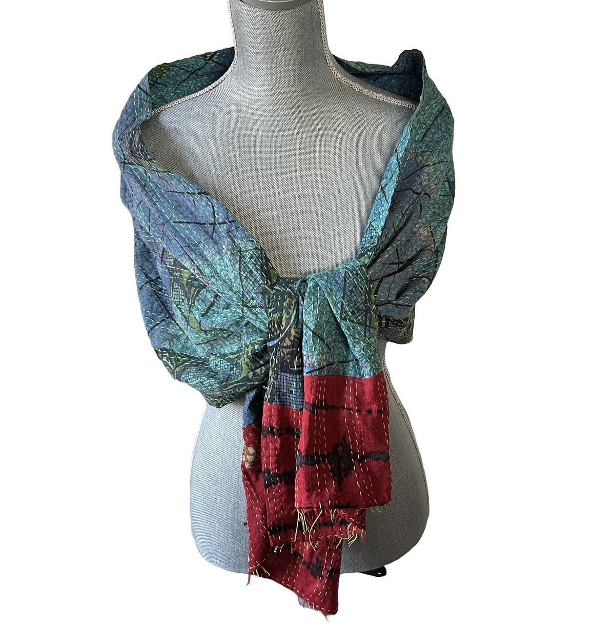 Other Karma Living l Wrap/Scarf 15”x70” Braided Tassels Multicolor Size ONE SIZE - 3 Thumbnail
