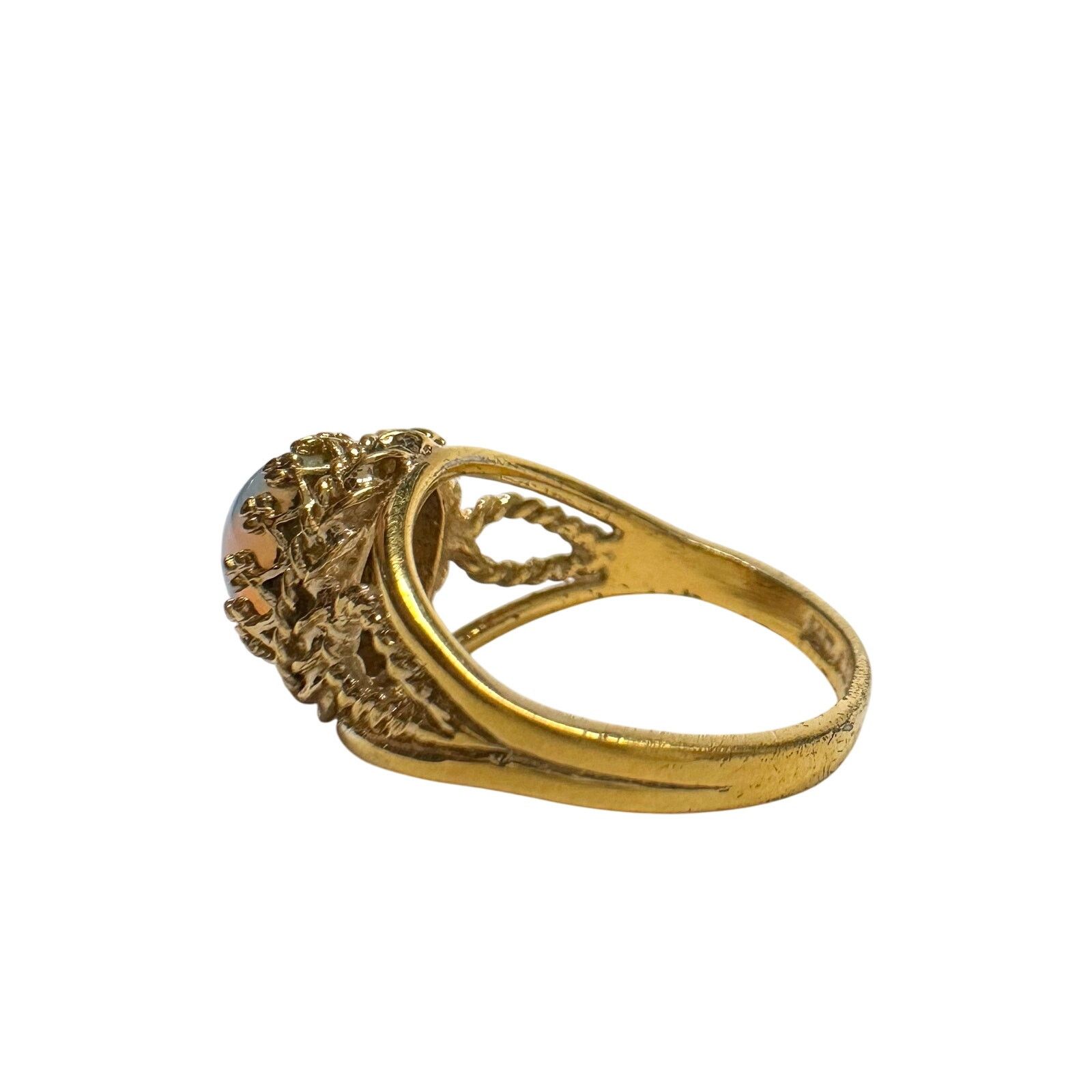 Other Joseph Esposito Vtg Opal 12 Kt Gold Electroplate Ring Sz 6 Size ONE SIZE - 5 Thumbnail