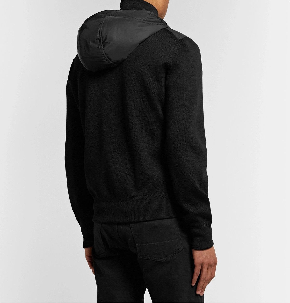 Tom Ford o1w1db10125 TFK154 Wool Hooded Jacket in Black Size US S / EU 44-46 / 1 - 5 Thumbnail