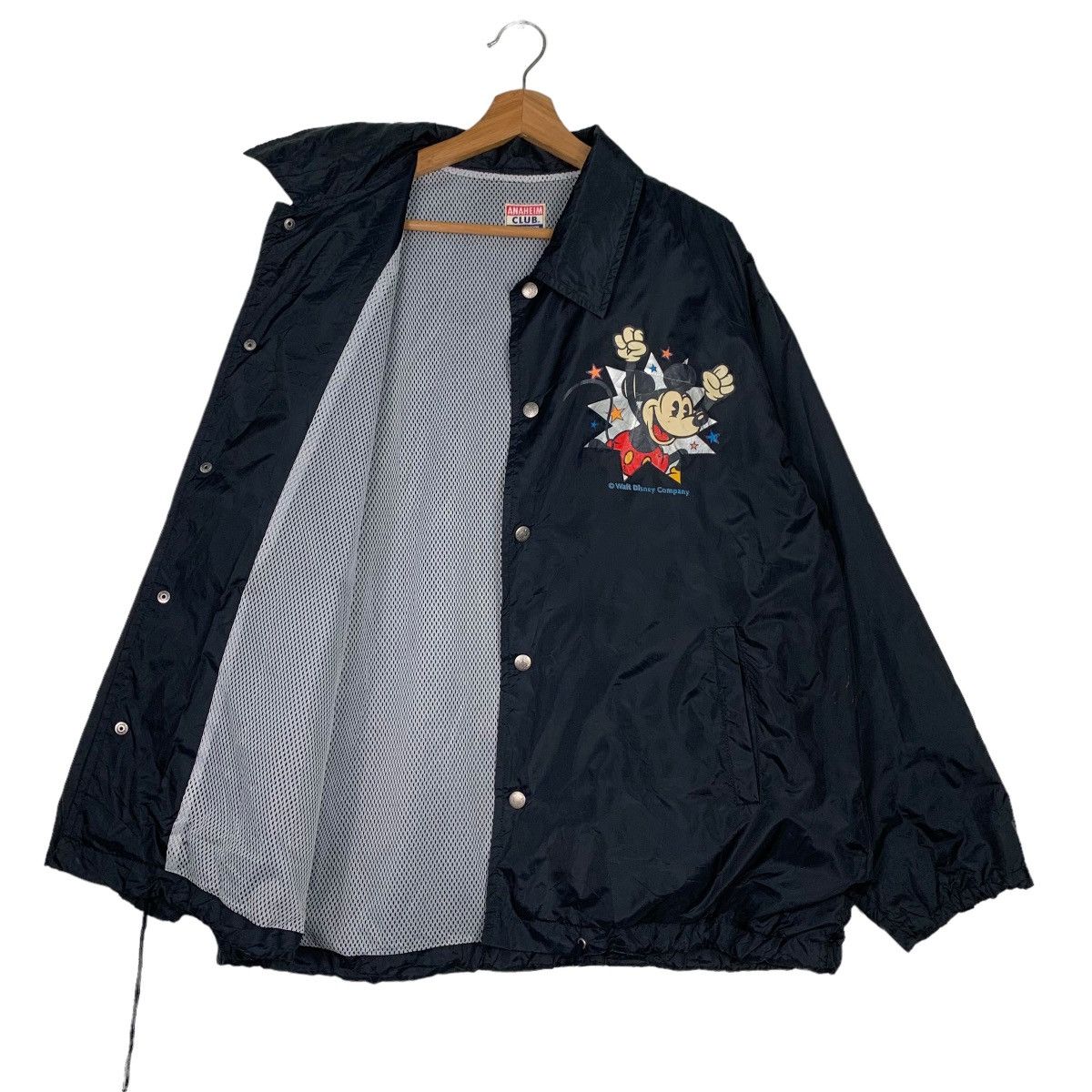 Disney MICKEY MOUSE Graphic Big Logo Coach Jacket #0200-C10 Size US M / EU 48-50 / 2 - 10 Thumbnail