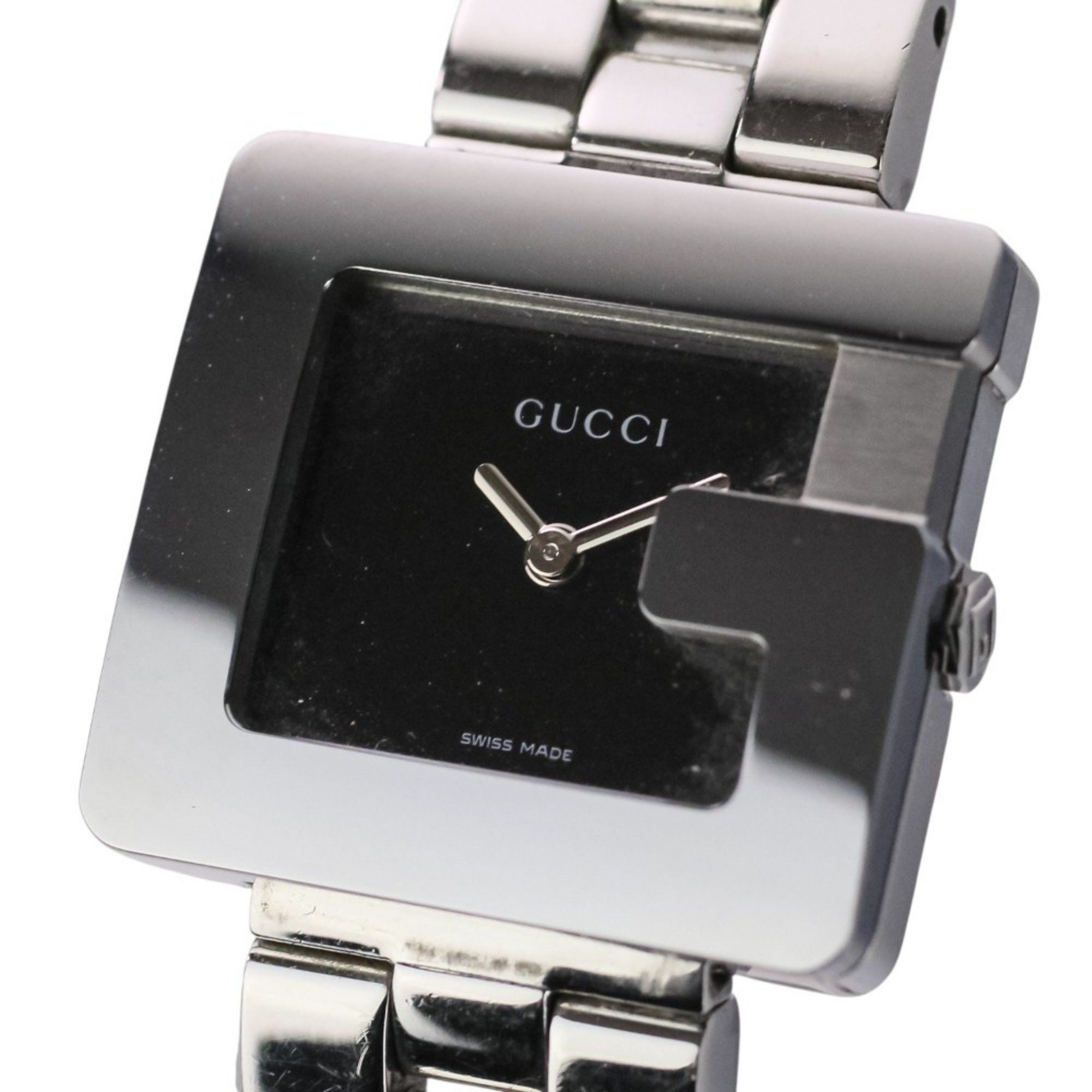Gucci × Vintage Gucci Logo Sterling Silver Hinged Bangle REF