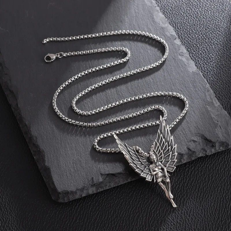 Jewelry Handmade Guardian Angel Wings Goddess Pendant Necklace Size ONE SIZE - 2 Thumbnail
