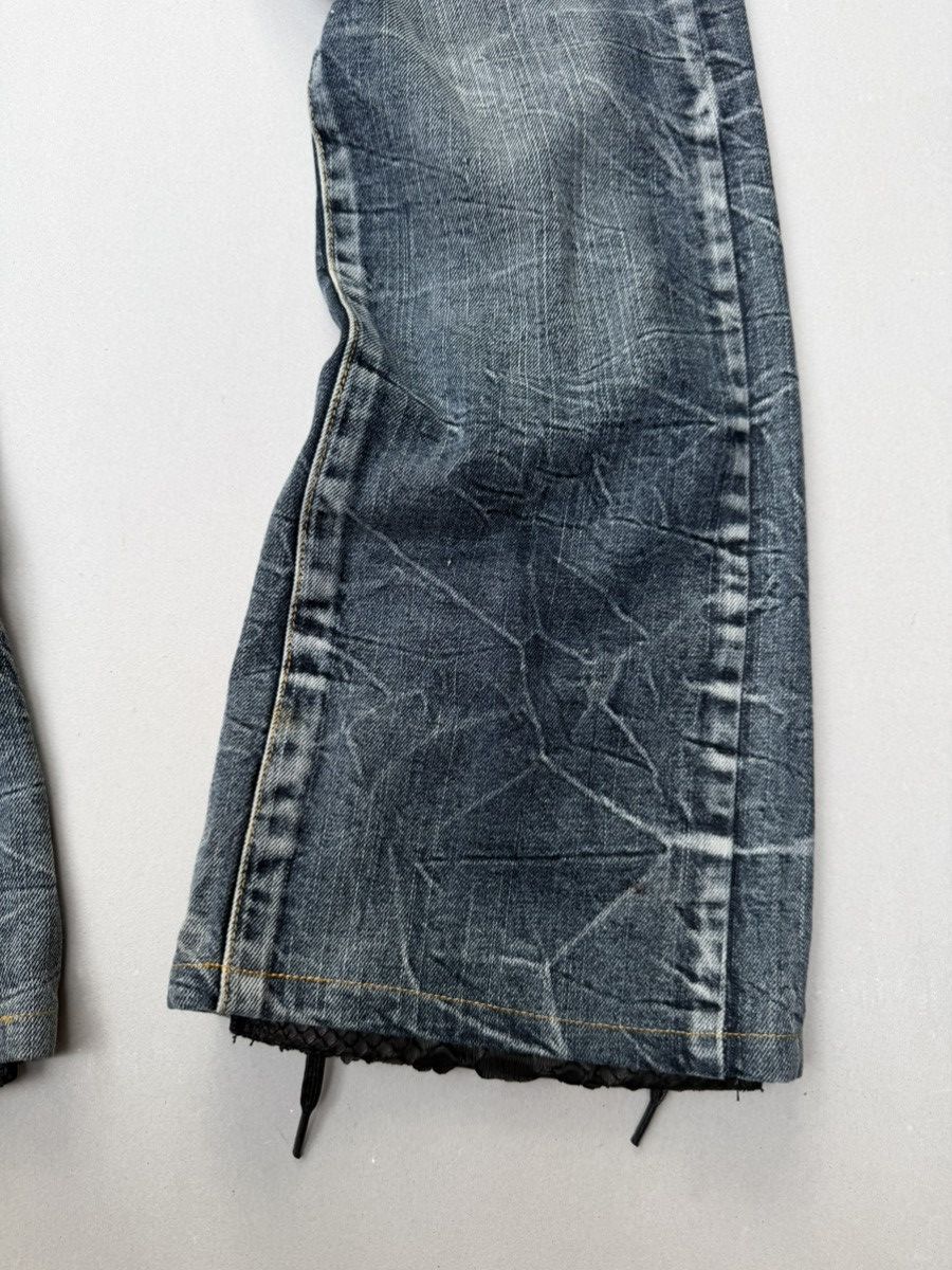 Japanese Brand Blow by Blue lace up flare jeans Size US 30 / EU 46 - 4 Thumbnail