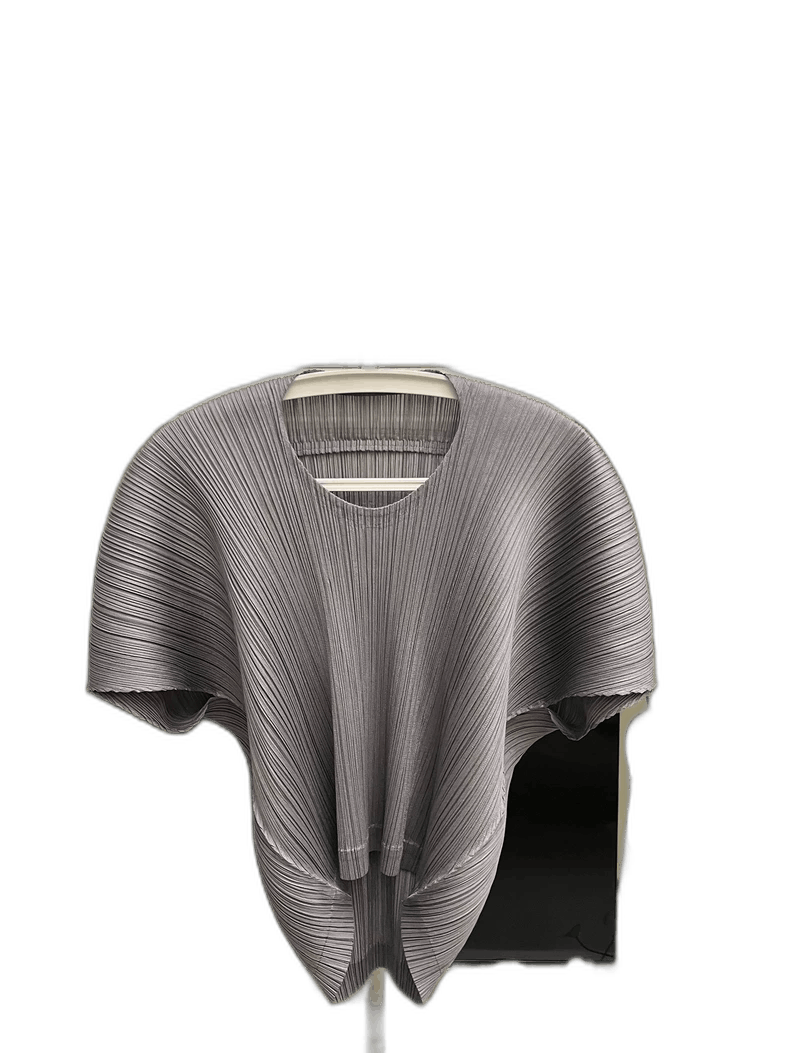 Issey Miyake Issey Miyake Short Sleeve Top Dark Gray-yf Size US M / EU 48-50 / 2 - 1 Thumbnail