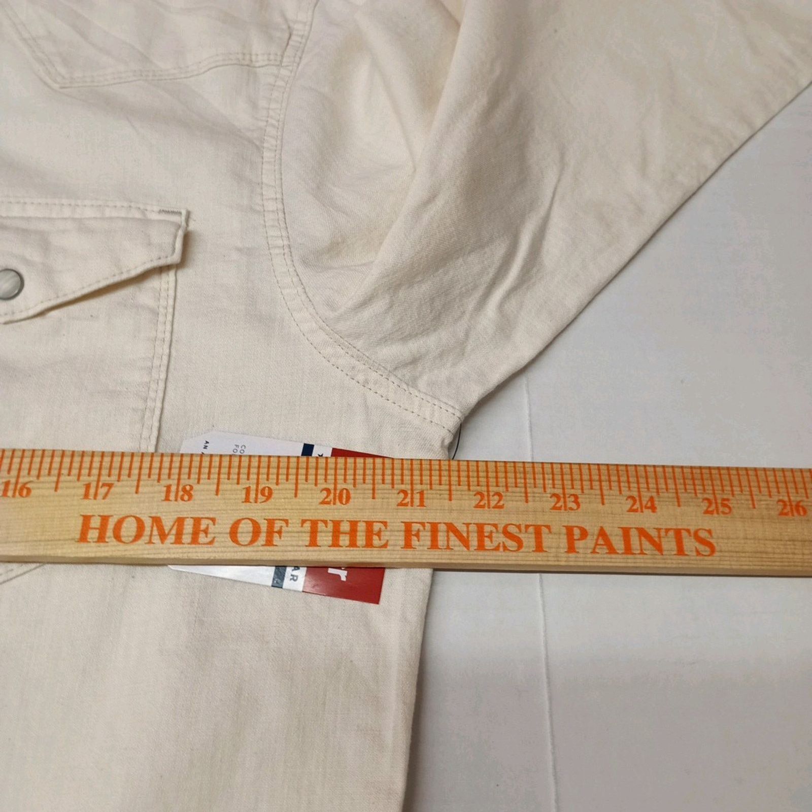 Wrangler Wrangler Snap Woven Shirt Mens M Cowboy Wash Beige Button Up Size US M / EU 48-50 / 2 - 5 Thumbnail