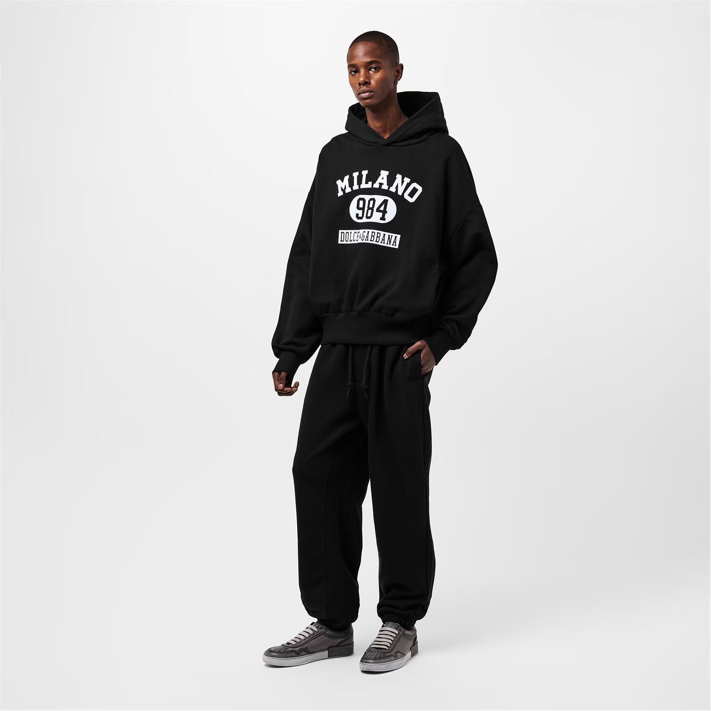 Dolce & Gabbana o1g2r1mq0426 Pull Over Hoodie in Nero Size US L / EU 52-54 / 3 - 6 Thumbnail