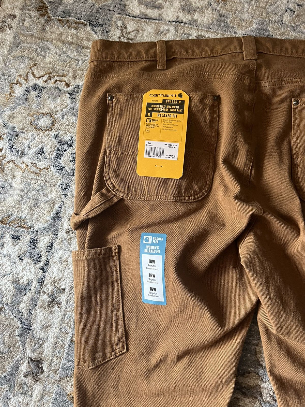 Carhartt Relaxed Carpenter Cargo Barn Double Front Twill Pants Size 38" / US 16 / IT 52 - 8 Thumbnail