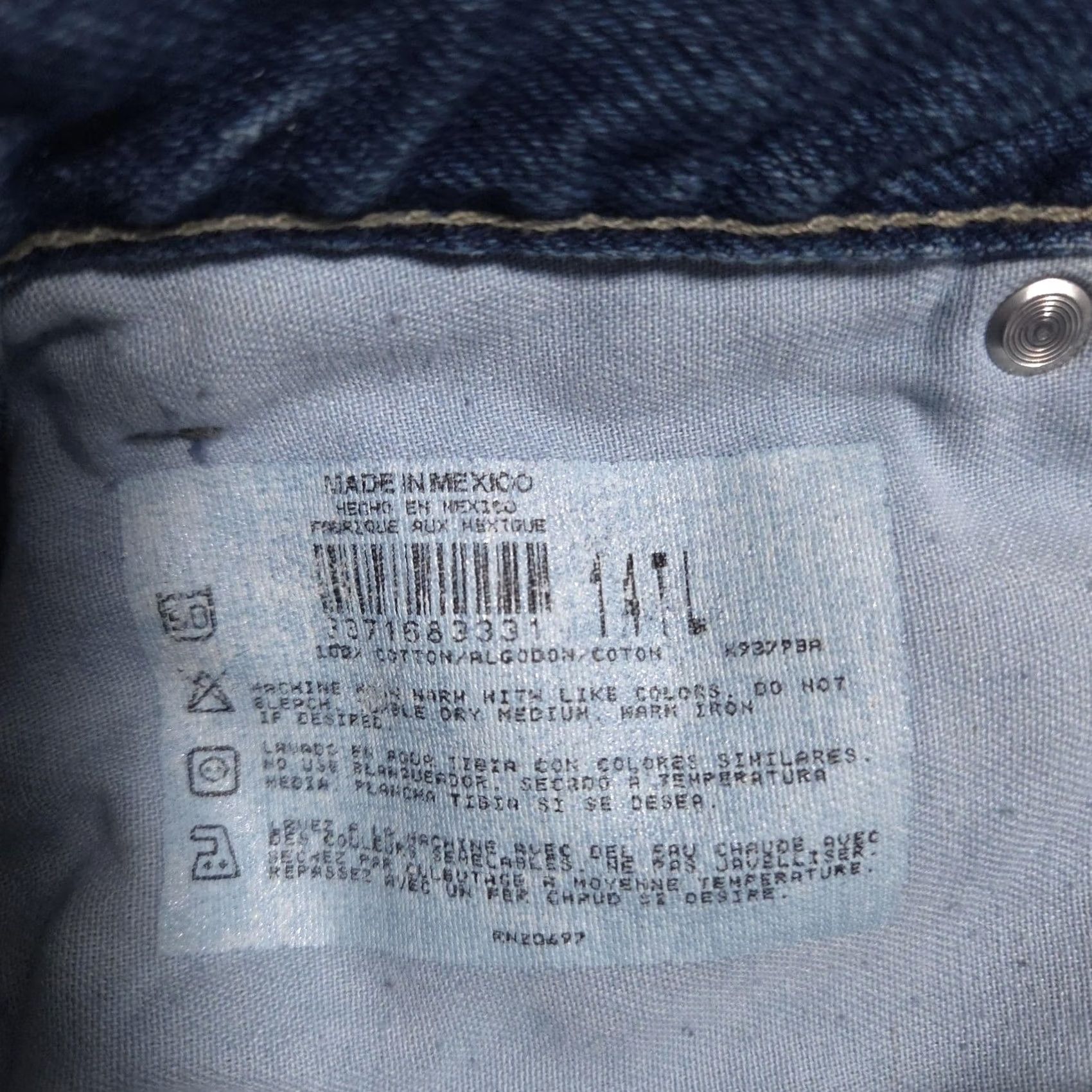 Dickies Dickies Jeans Womens 14T Blue Medium Wash High Rise Tapered Cotton Denim Tall Size 36" / US 14 / IT 50 - 5 Thumbnail