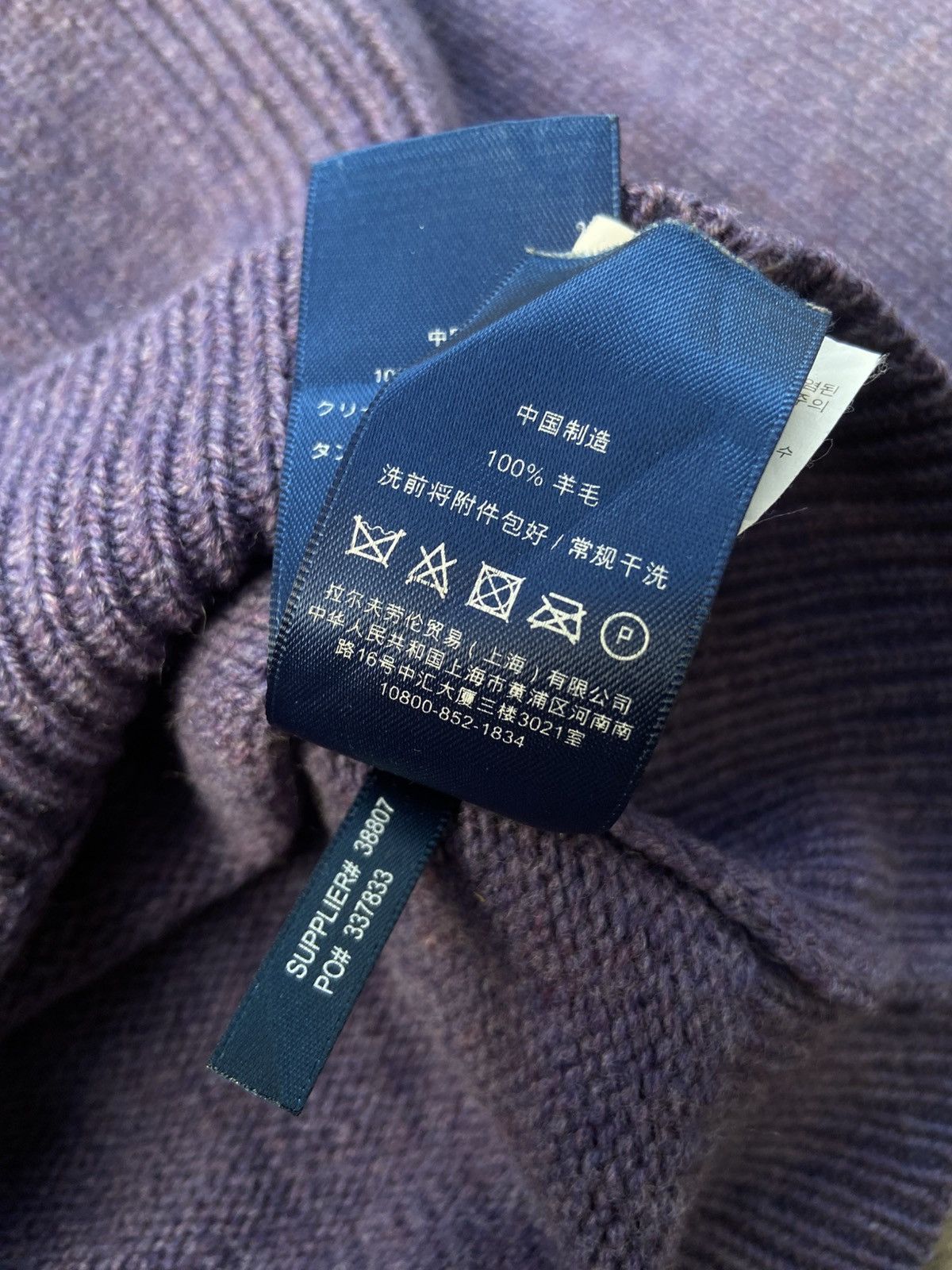 Polo Ralph Lauren × Ralph Lauren × Vintage Vintage Polo Ralph Lauren Half Zip Knit Size M / US 6-8 / IT 42-44 - 8 Thumbnail