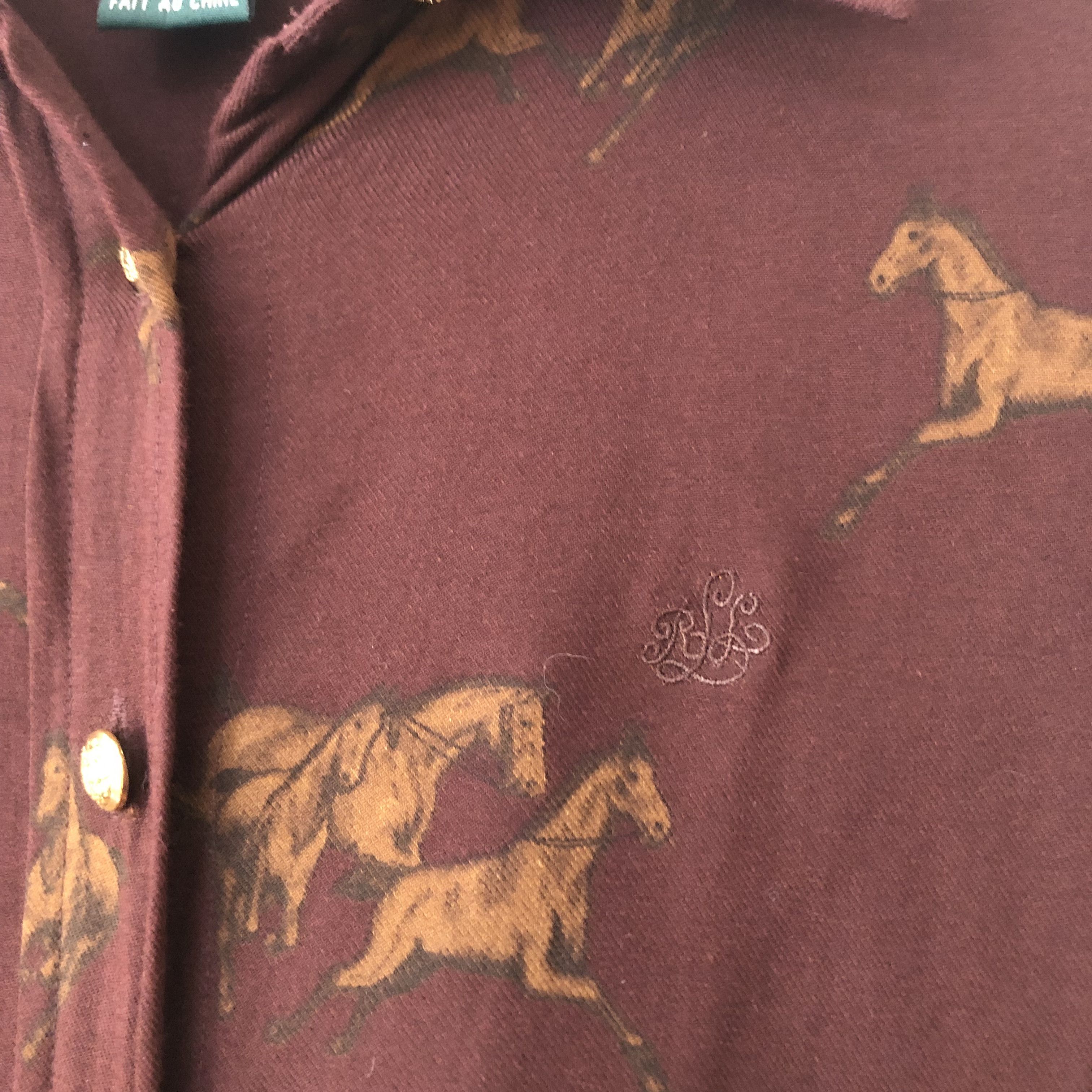 Lauren Ralph Lauren Lauren Ralph Lauren Women's Shirt Horse Print Rayon/Wool Size S / US 4 / IT 40 - 6 Thumbnail