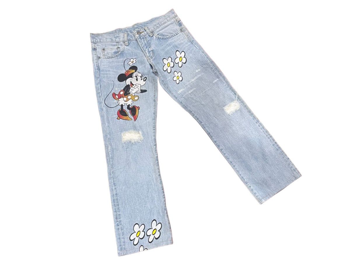 If Six Was Nine × Le Grande Bleu (L.G.B.) Disney x International World Jeans Japan Painter Minnie Jean Size US 32 / EU 48 - 5 Thumbnail
