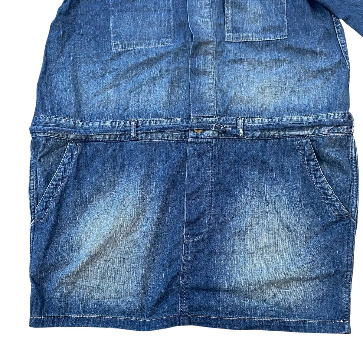 Johnbull Johnbull Japanese Denim Oversized Dress - Rare Vintage Look Size S / US 4 / IT 40 - 12 Thumbnail