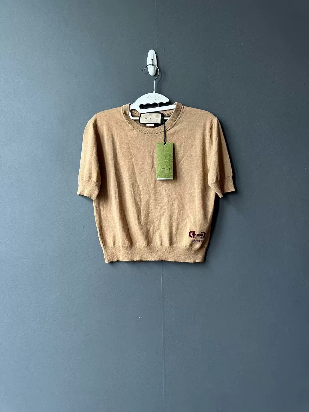 Gucci gucci khaki short-sleeve knitted sweater Size XS / US 0-2 / IT 36-38 - 1 Thumbnail