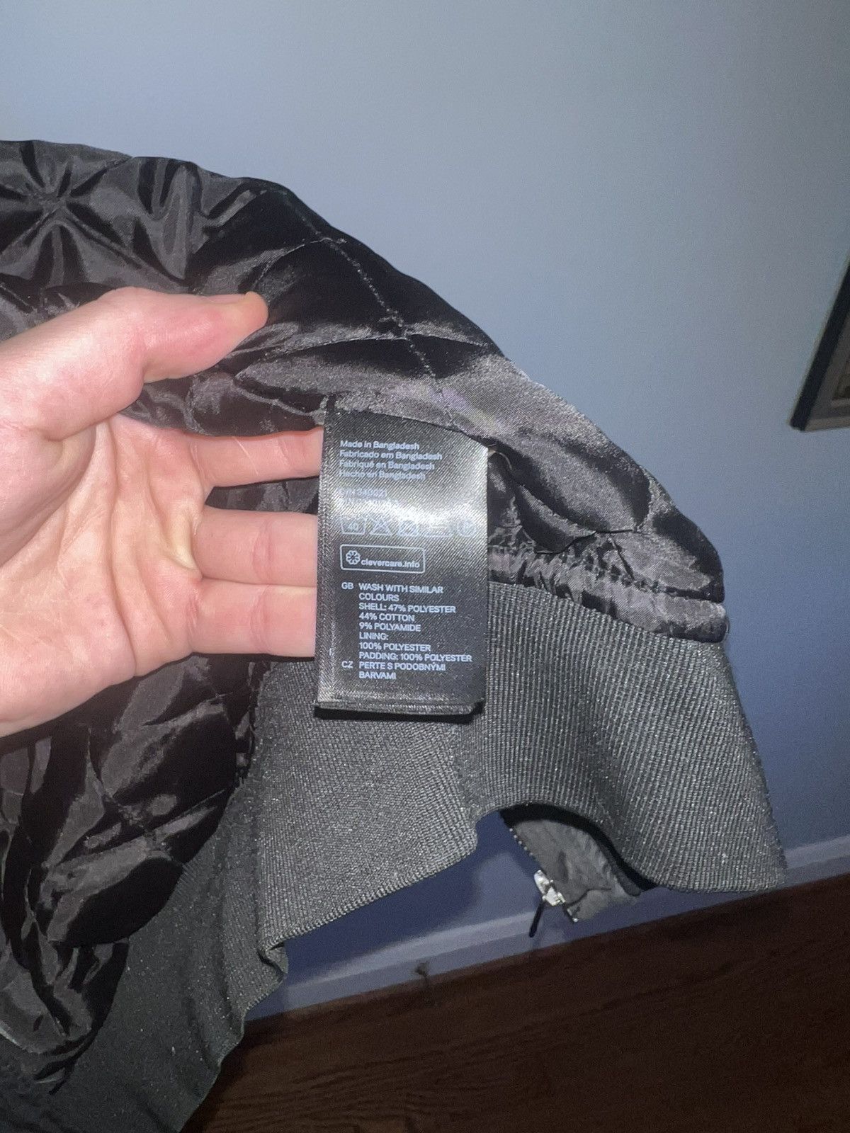 H&M H&M Quilted Bomber Jacket, Black Size US M / EU 48-50 / 2 - 4 Thumbnail