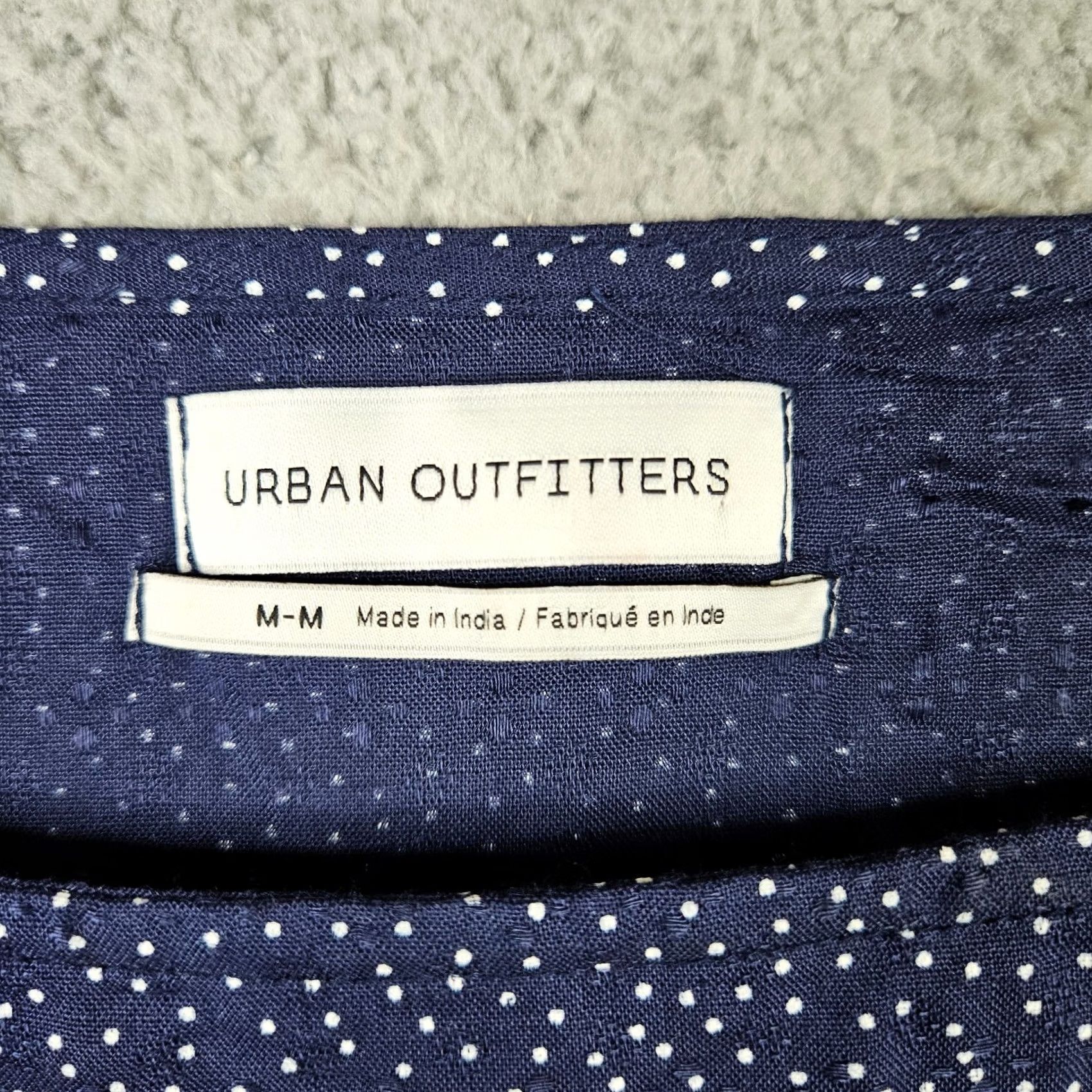 Urban Outfitters Urban Outfitters Dress Mini Womens Size M Blue white polka Dot Smocks waist Colorful Size M / US 6-8 / IT 42-44 - 3 Thumbnail