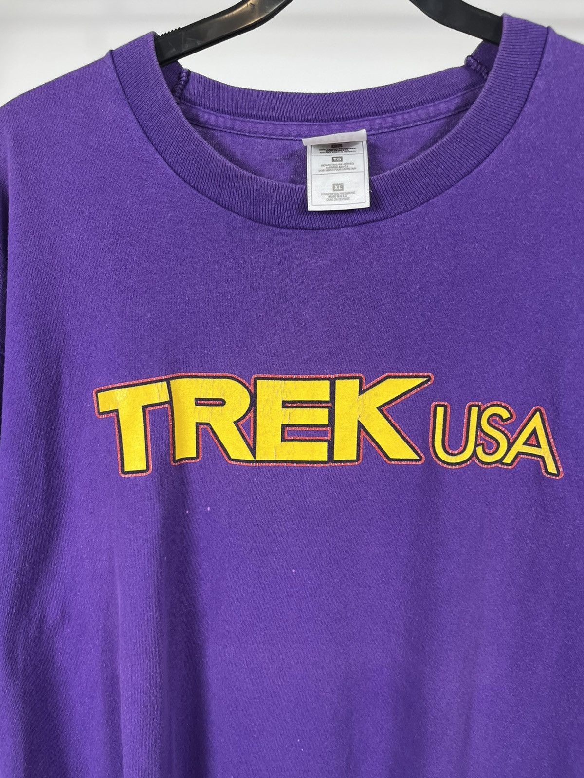 Fruit Of The Loom Vintage Trek USA Purple Tee Fruit of the Loom XL Made in USA Size US XL / EU 56 / 4 - 3 Thumbnail
