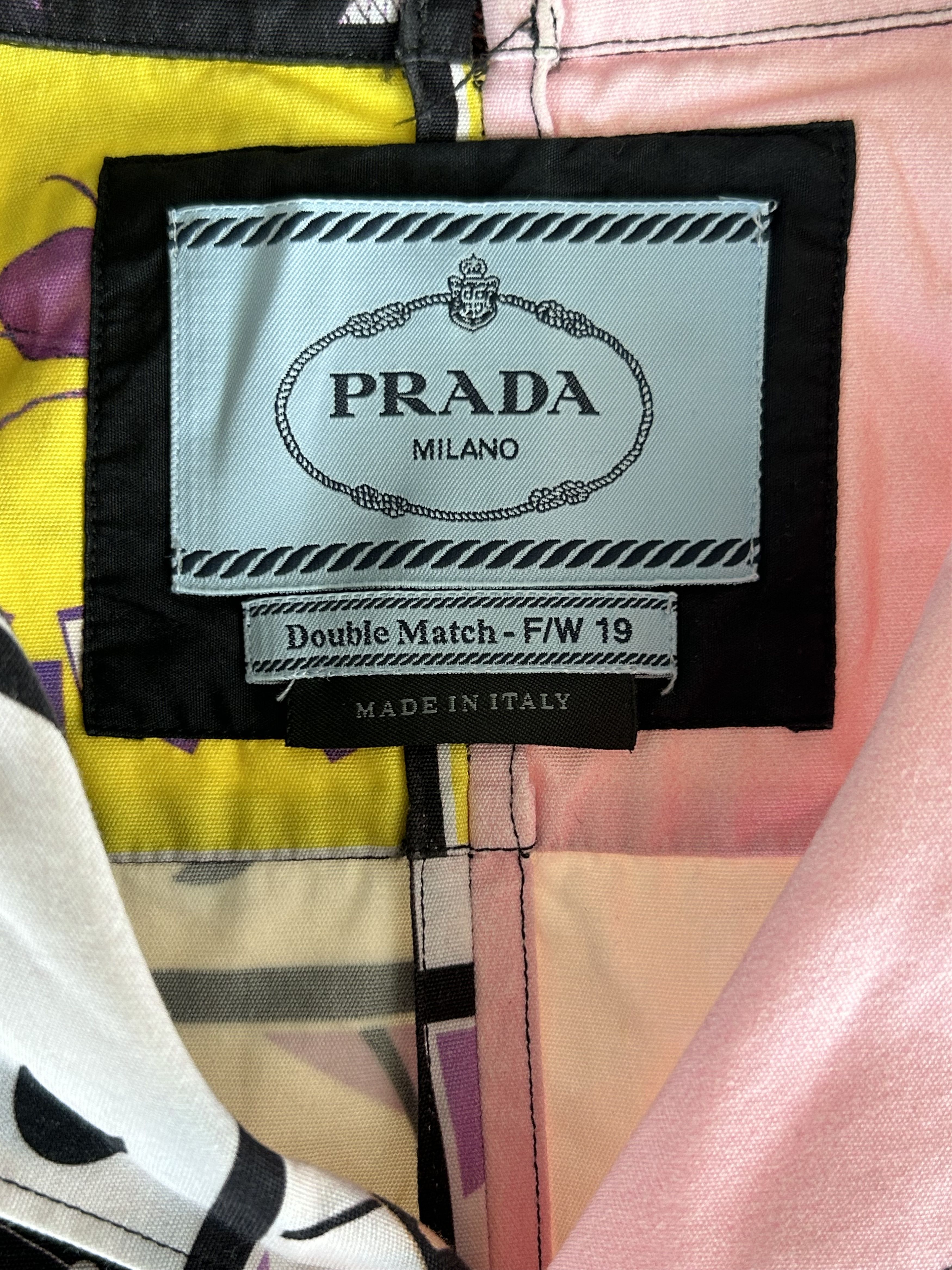 Prada Prada Multicolor Double Match Split Bowling Shirt Size US XL / EU 56 / 4 - 3 Thumbnail
