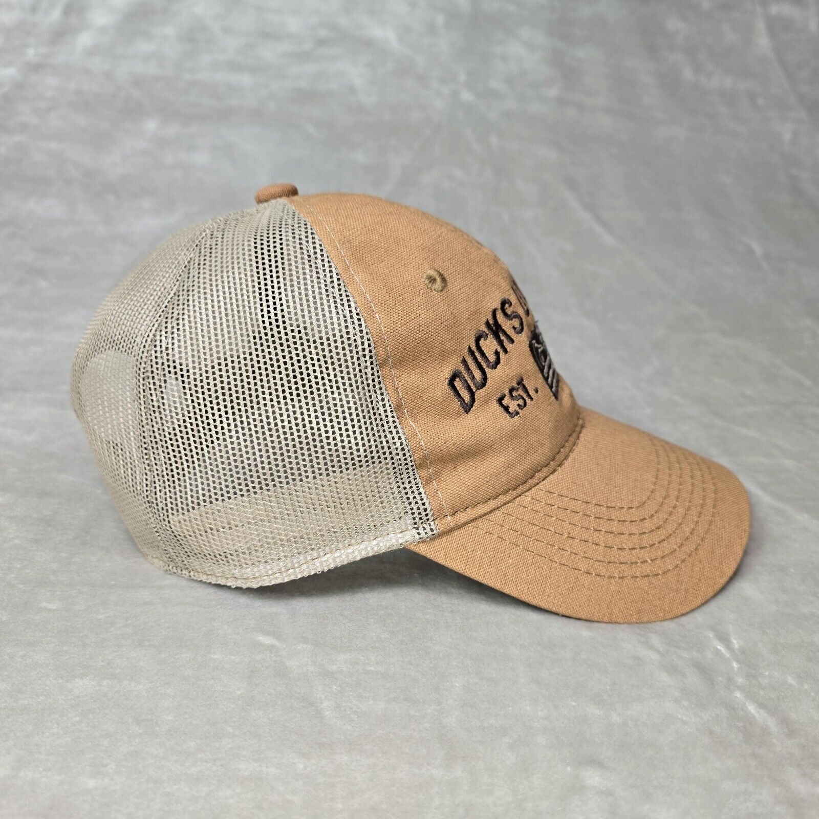 Other Ducks Unlimited Brown Trucker Hat Hunting Snapback EST. 1937 Size ONE SIZE - 3 Thumbnail