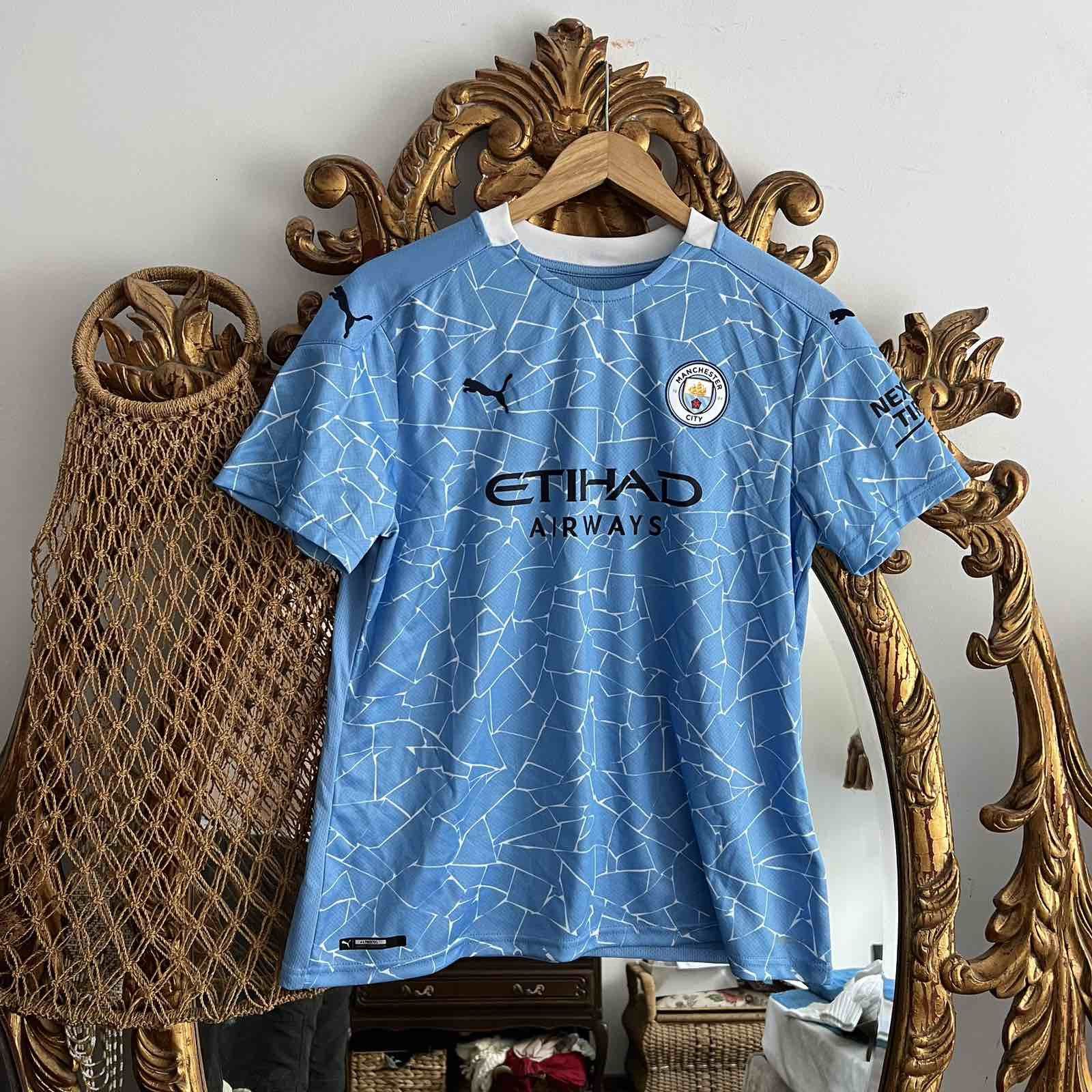 Puma MANCHESTER CITY PUMA SOCCER AWAY JERSEY #21 SILVA Size US M / EU 48-50 / 2 - 2 Thumbnail