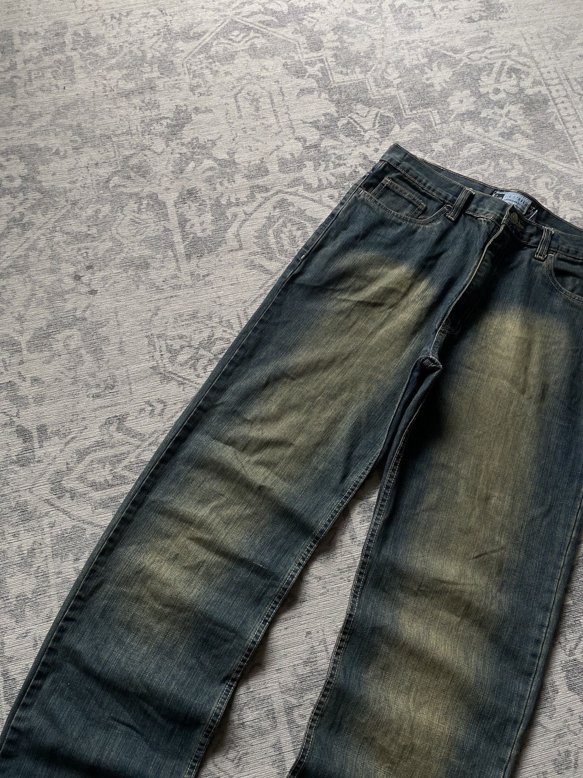 Vintage Vintage Faded Jeans Flared Mud Washed Baggy Japanese Y2K Wid Size US 32 / EU 48 - 3 Thumbnail