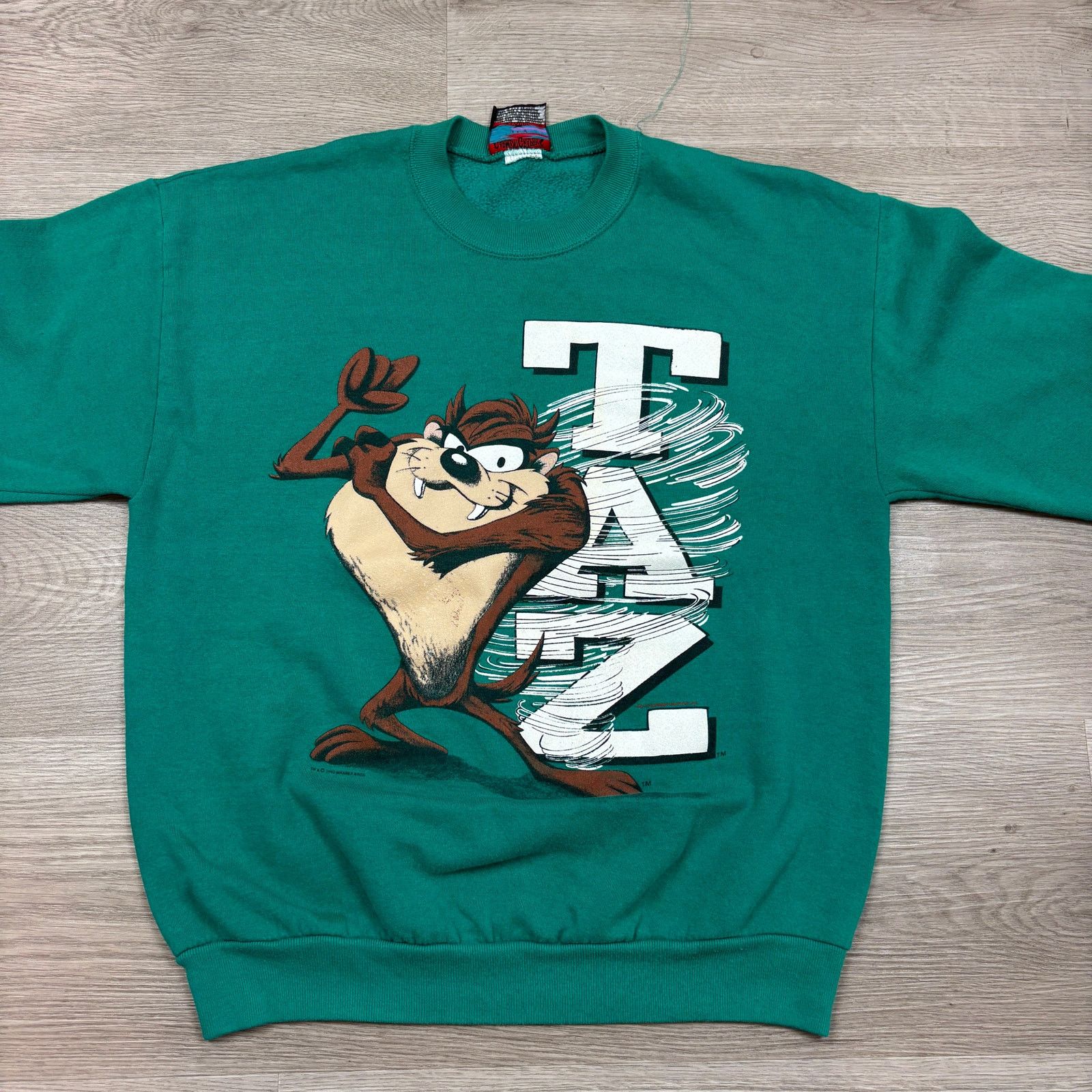 Vintage × Warner Bros Vintage 1993 Warner Bros Looney Tunes Taz Sweatshirt Mens XL Size US XL / EU 56 / 4 - 2 Thumbnail
