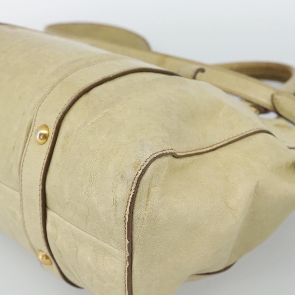 Miu Miu Borsa a mano Miu Miu Matelassé in pelle 2 vie beige oro Size ONE SIZE - 19 Thumbnail