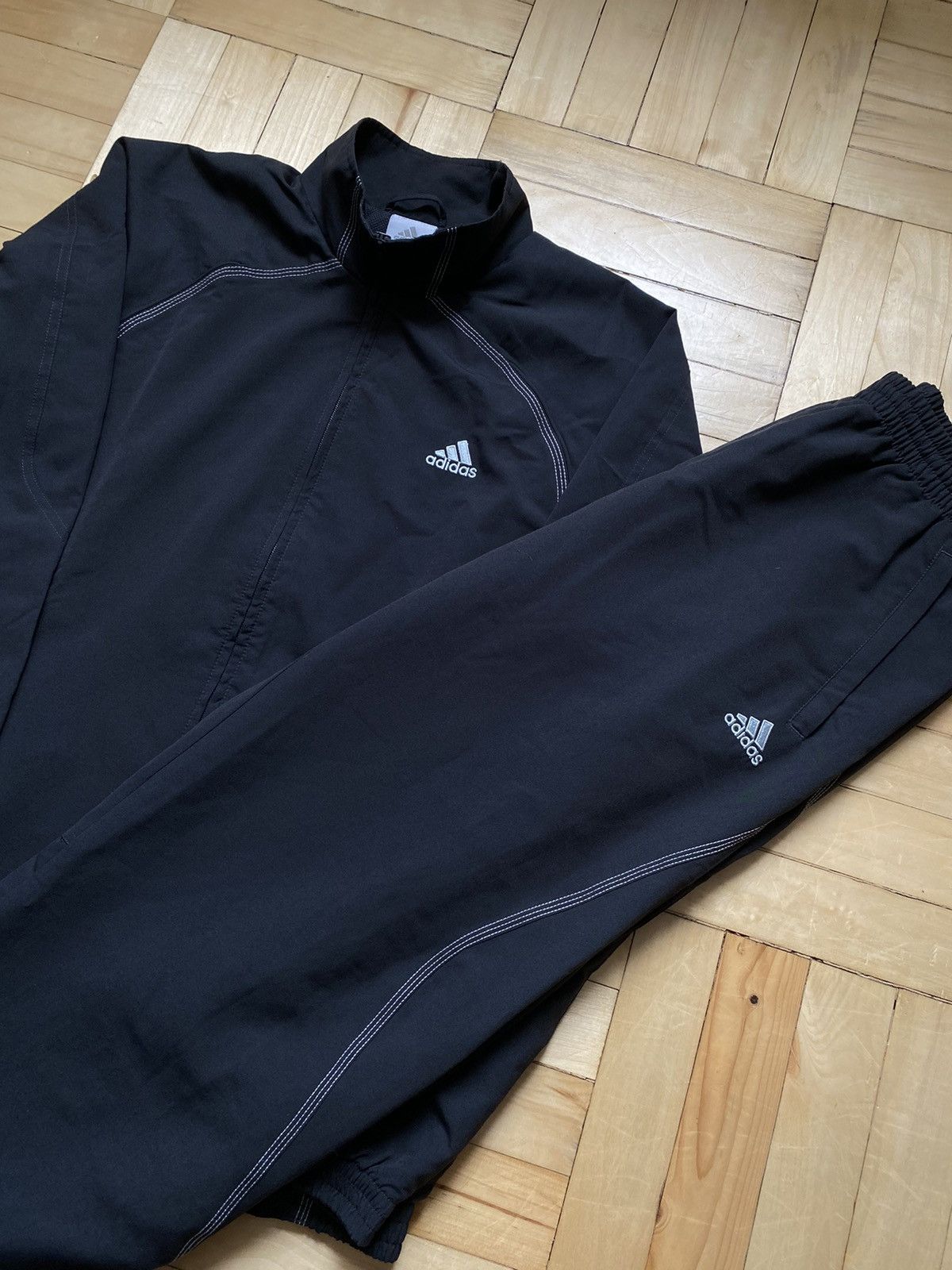 Adidas Vintage Adidas Tracksuit Set Track Pants Jacket Stripes | Grailed