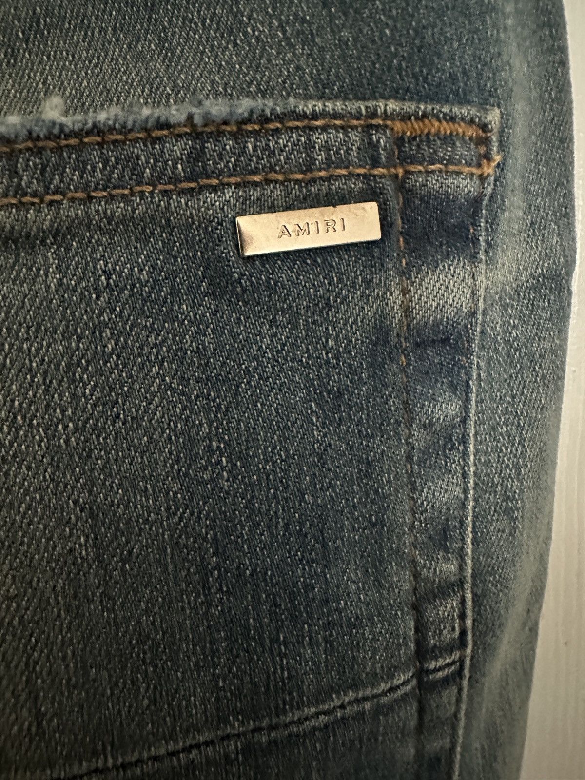 Amiri Amiri Honeycomb Indigo Size US 33 - 7 Thumbnail