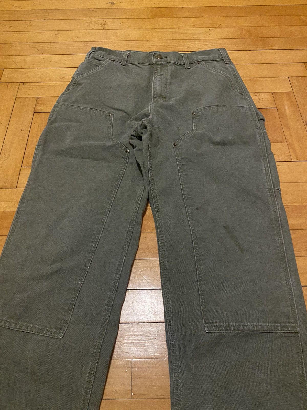 Carhartt × Vintage Carhartt moss green double knee Size US 33 - 2 Thumbnail