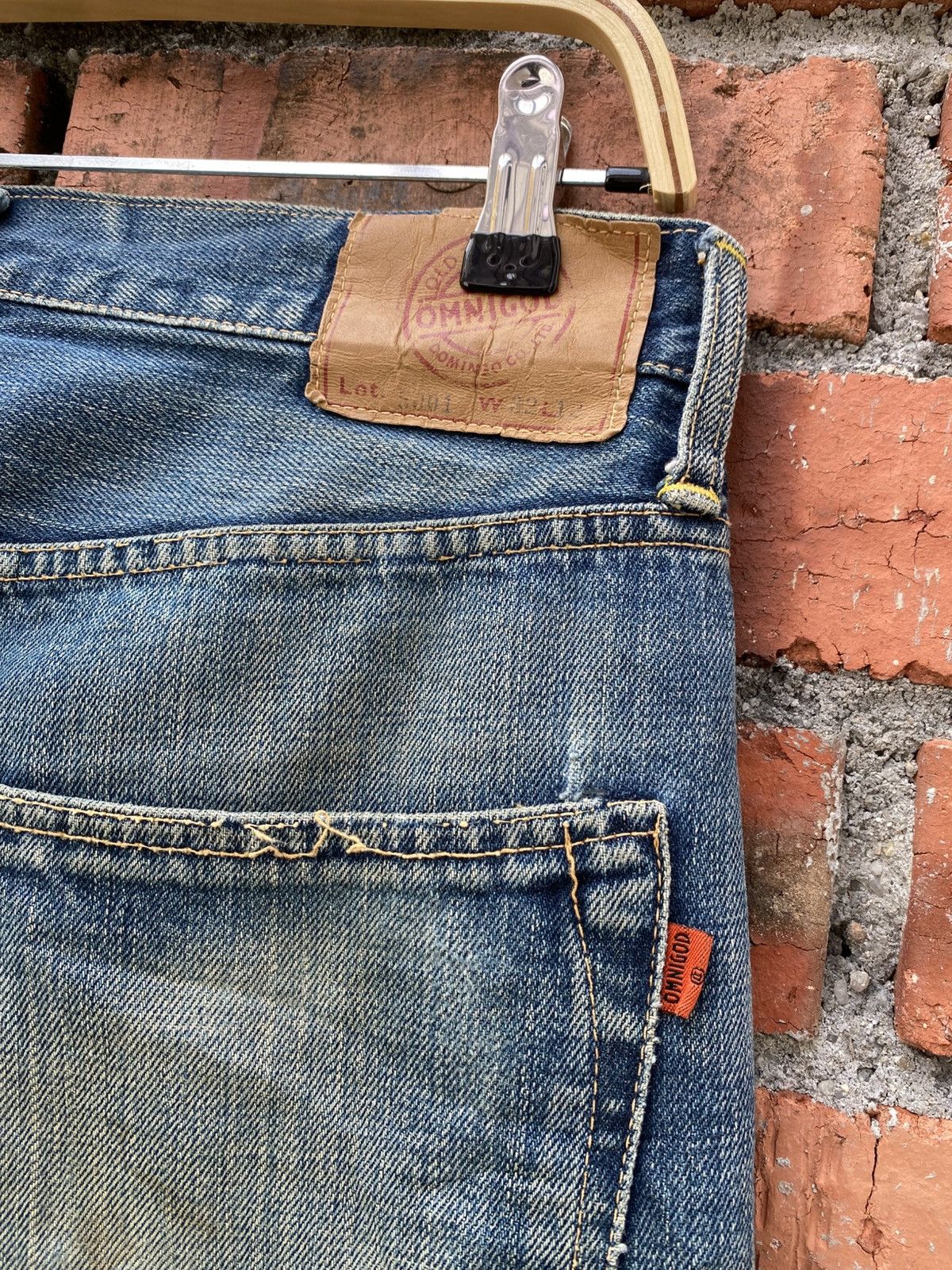OMNIGOD W32x34 Omnigod japanese redline denime distressed Size US 32 / EU 48 - 4 Thumbnail