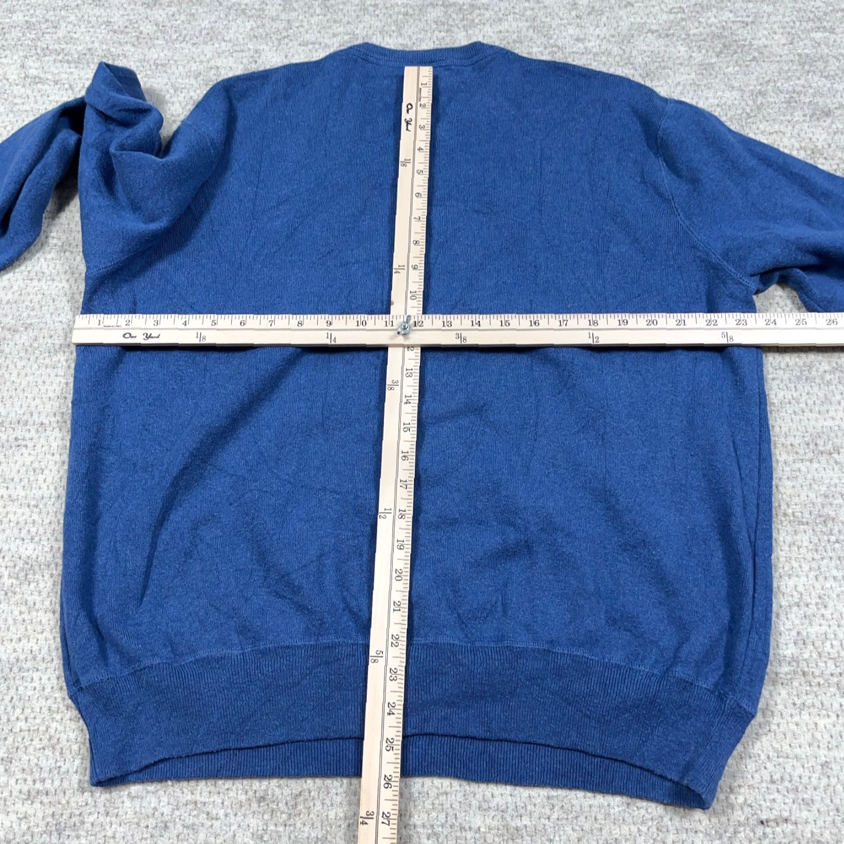 Polo Ralph Lauren Polo Ralph Lauren Sweater Men 2XL Blue Crewneck Pullover Knit Solid Cotton Embroidered Logo Pony Modern Classic Preppy Size US XXL / EU 58 / 5 - 6 Thumbnail